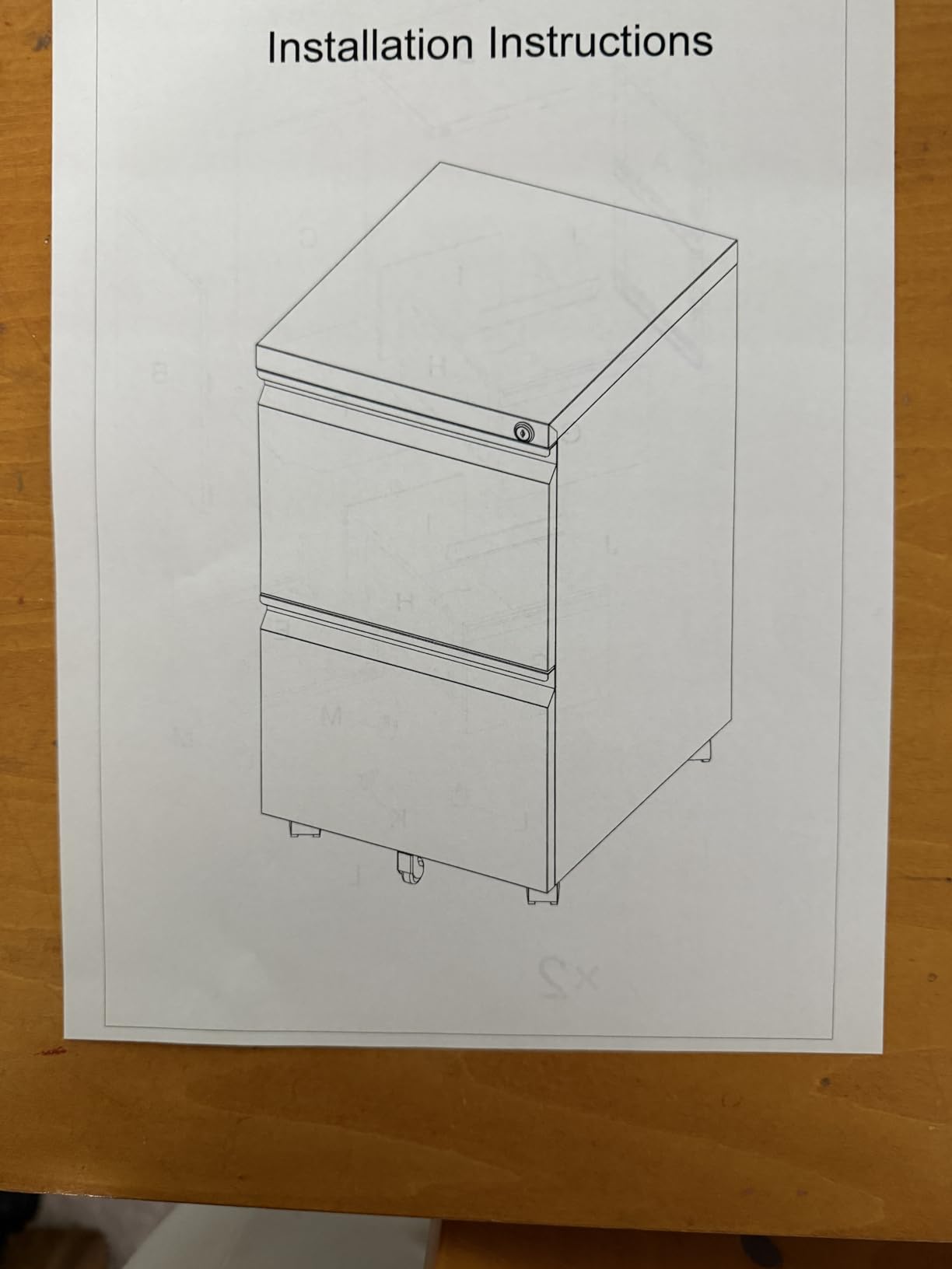 2 Drawer File Cabinet on Wheels, Metal Filing Cabinet with Lock, Black Rolling File Cabinets with Casters, Under Desk Office Cabinets for Home Office, Fit A4/Letter/Legal, Easy Assembly customer photo 2