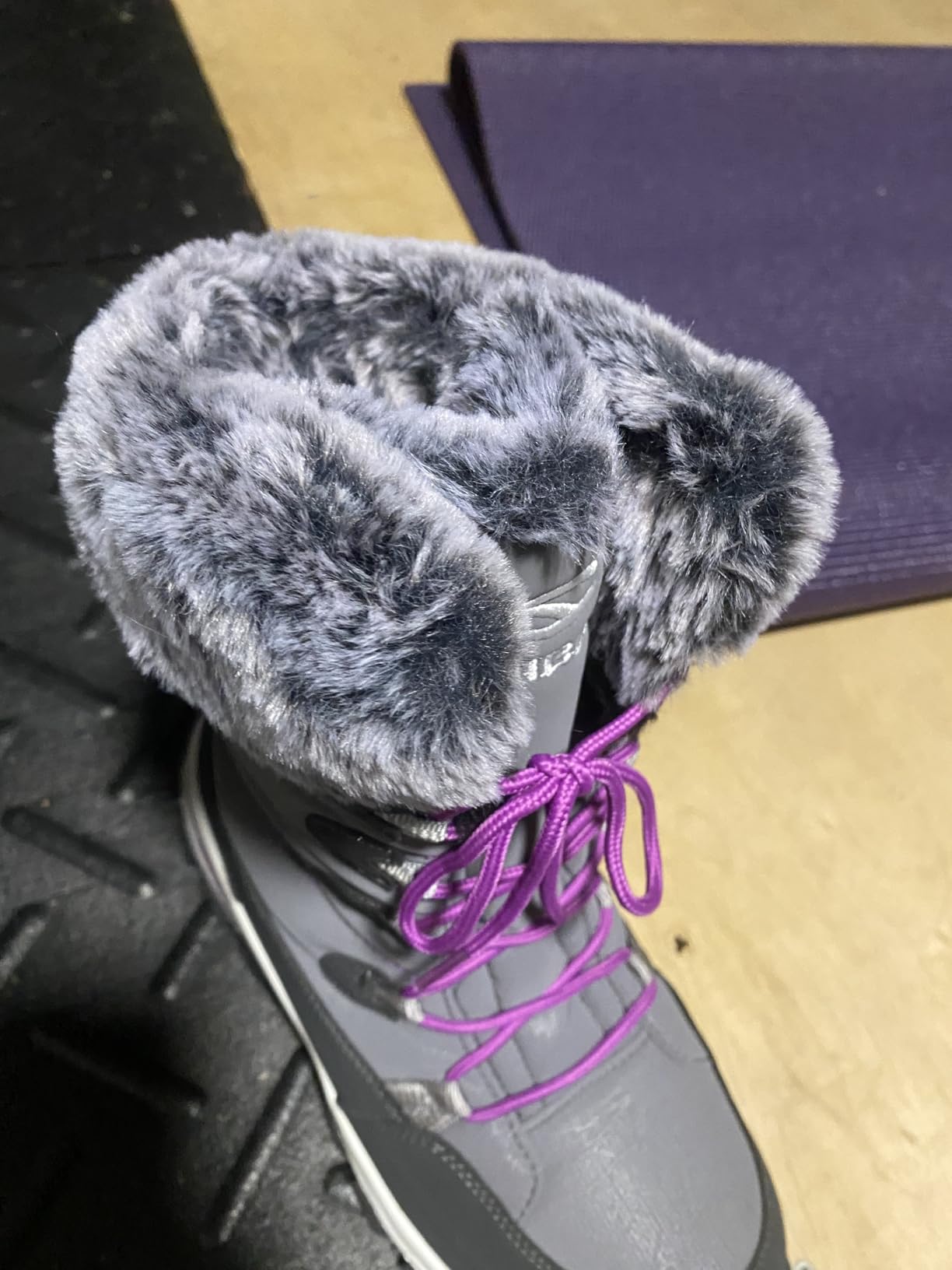 HOBIBEAR Kids Winter Snow Boots Waterproof Outdoor Warm Faux Fur Lined Shoes customer photo 2