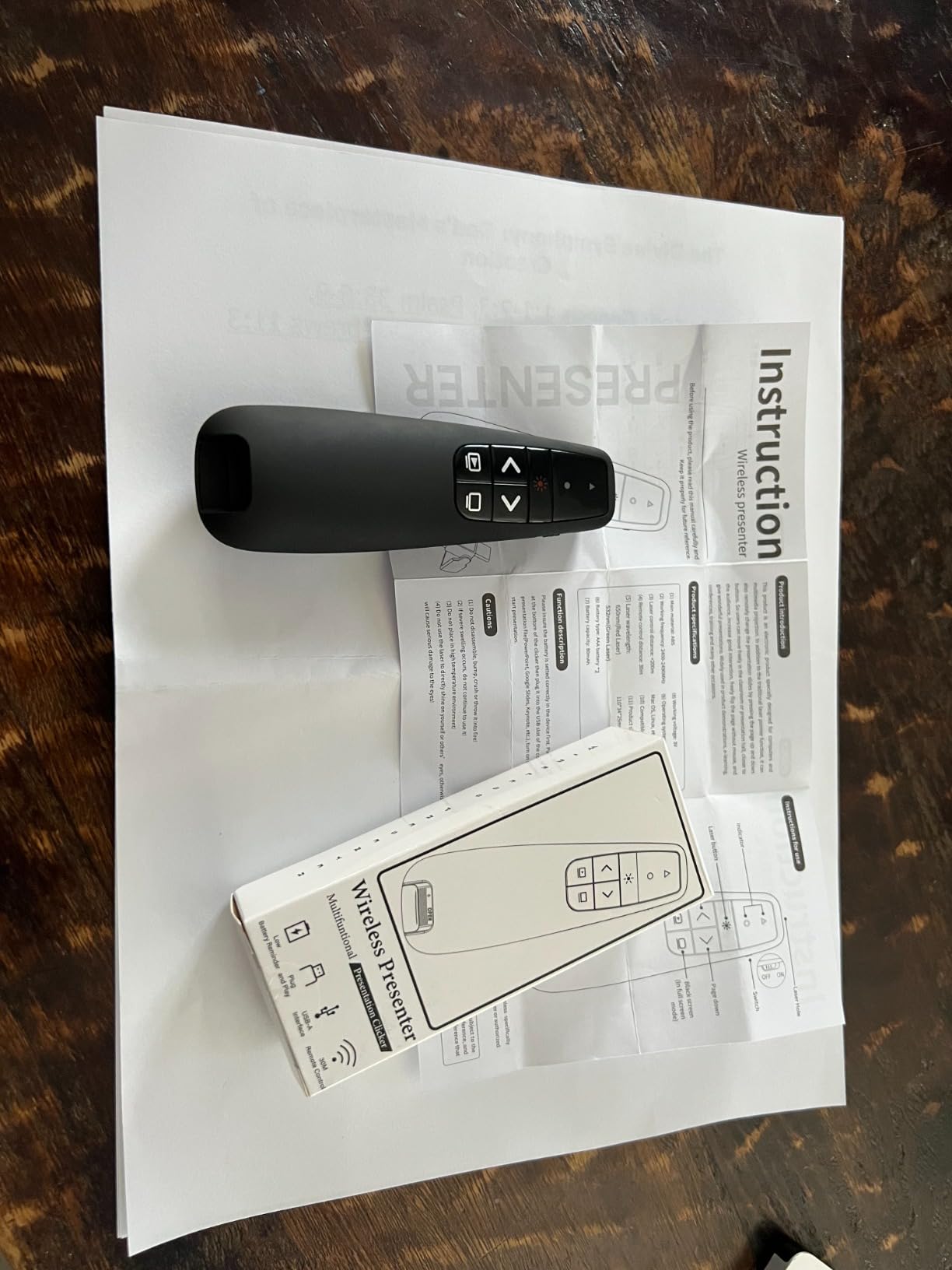 Wireless Presentation Clicker PowerPoint Presenter Remote : USB Type C Clicker with Red Laser Pointer Long Range PPT Control -Power Point Google Slide Advancer for Mac Laptop PC Computer Keynote customer photo 2