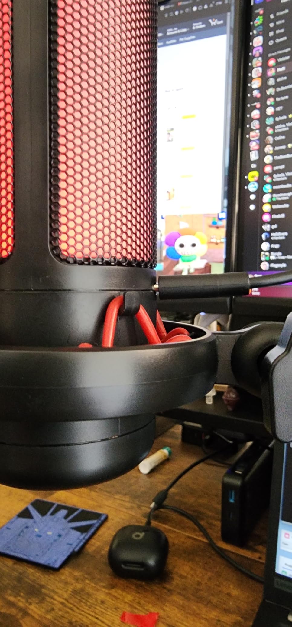 TONOR Gaming Microphone Set with Boom Arm, Vocal Condenser Microphone for Content Creators, USB Mic for PC with Stand, RGB, Tap Mute, Gain Control, Gaming Equipemnt, Twitch, Streaming, TC310+ customer photo 2