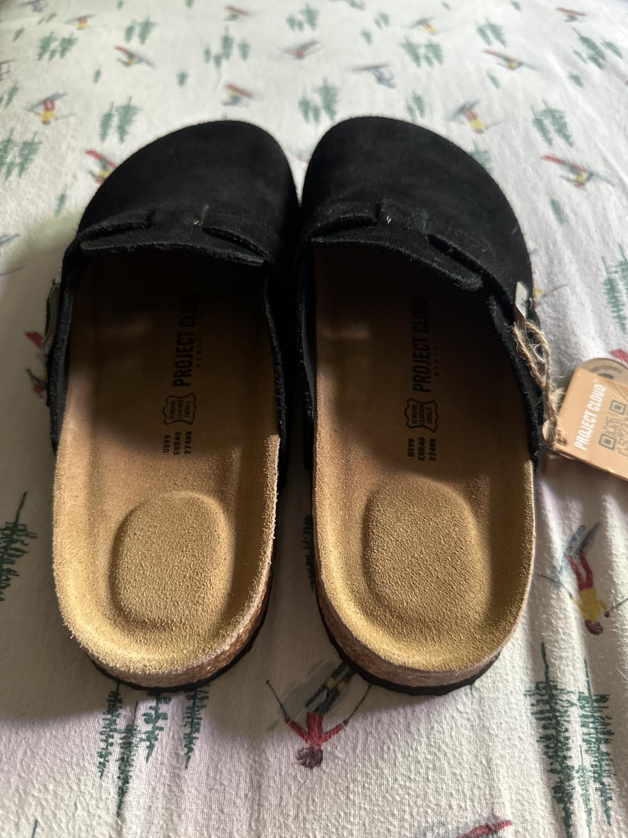 100% Genuine Leather Slip-on Footbed Clogs for Women - Fall Shoes for Women customer photo 2