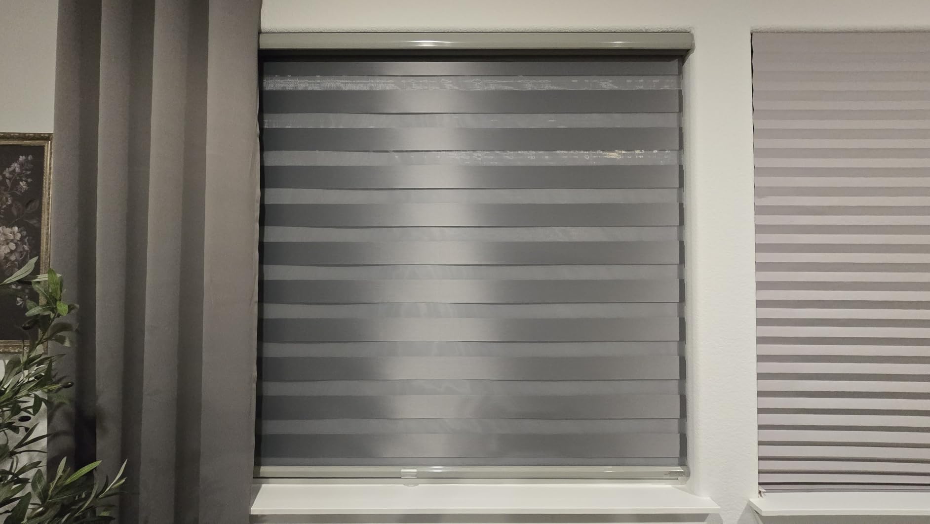 Persilux Cordless Zebra Blinds for Windows, Roller Shades for Windows (34.5