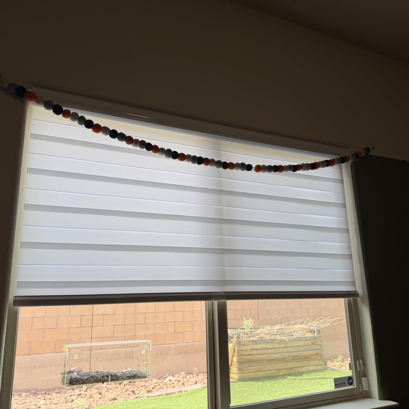 Persilux Cordless Zebra Blinds for Windows, Roller Shades for Windows (34.5