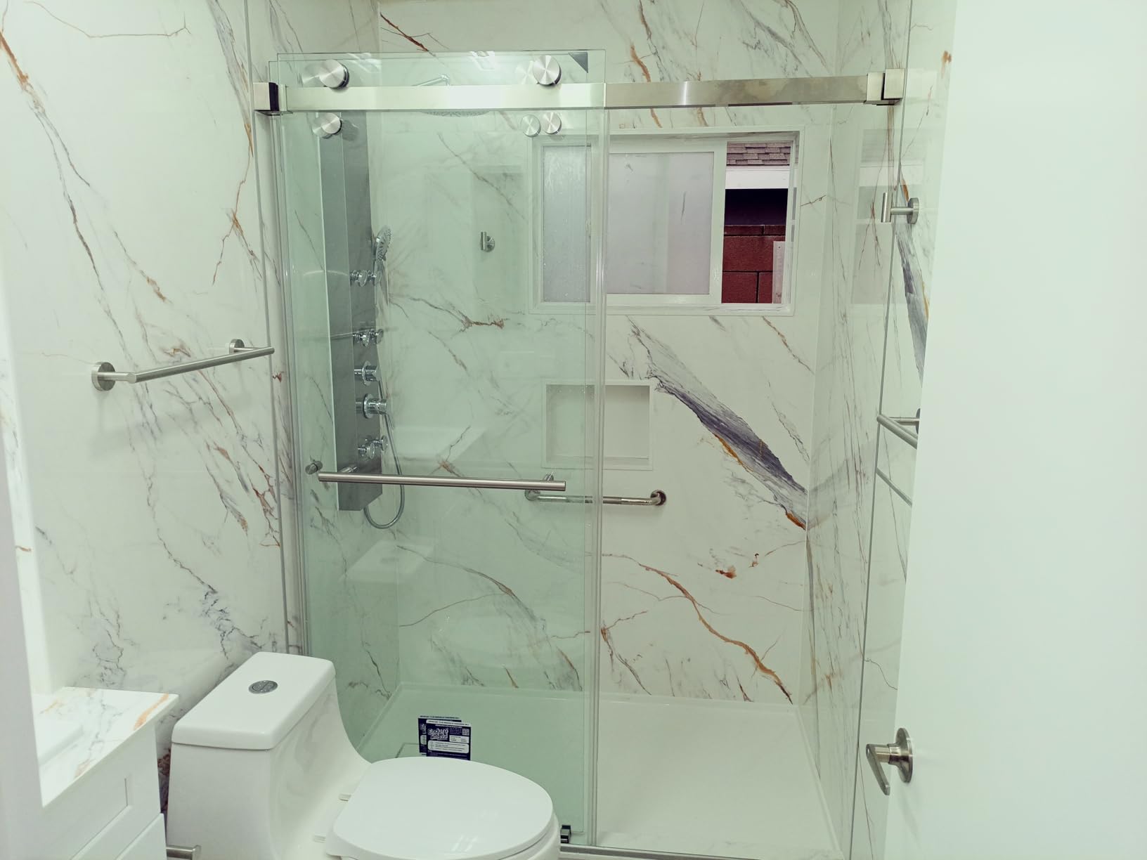 Twinglide VITRA-200 Frameless Shower Door 56.5-60