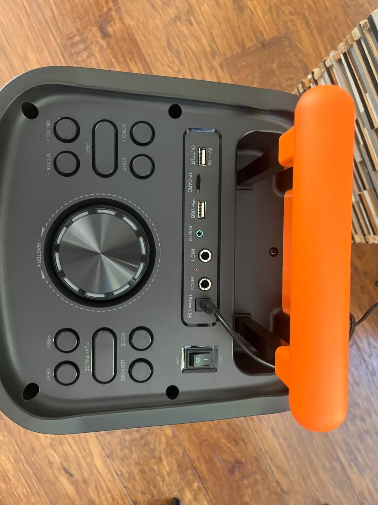 HWWR Karaoke Machine with 2 Wireless Microphones, Big Bluetooth Party Speaker with 500W Peak Power for Adults, PA System with Rolling Wheels and Trolley, Perfect for Outdoor, Home Party, Gatherings customer photo 2