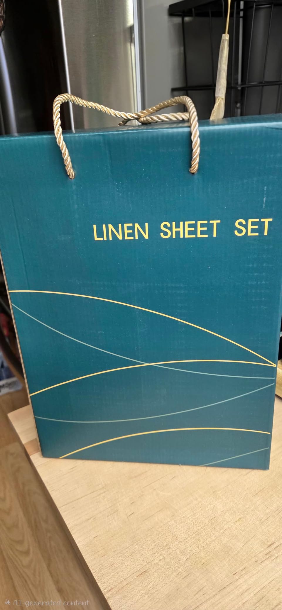 LBRO2M 100% French Organic Linen Sheet Set 4Pcs, 16