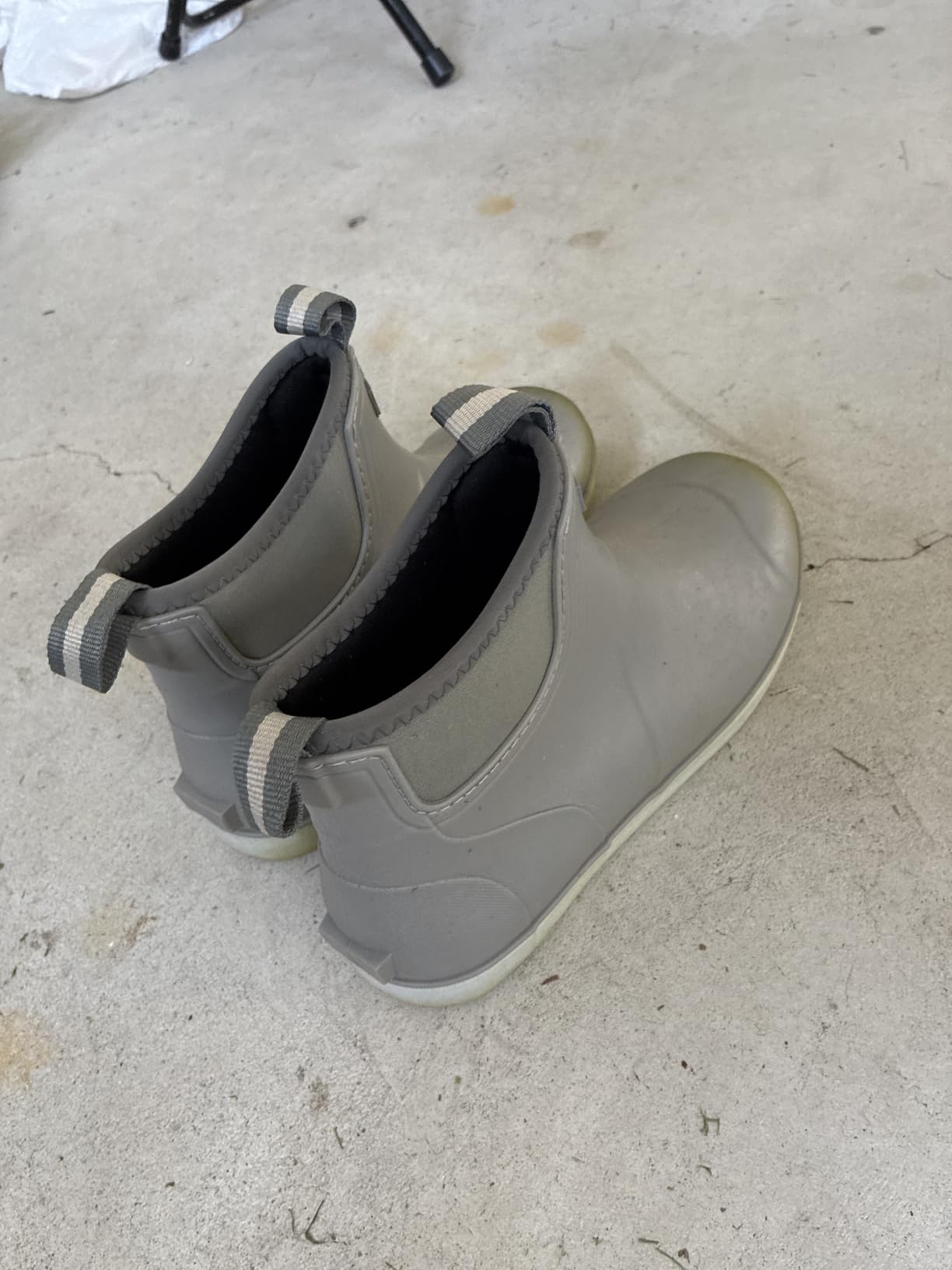 Men's Deck Boots, Waterproof Ankle Rain Boots Men Anti-Slip Traction, Outdoor Rubber Fishing Garden Boots High-Performance Shoes for Farming customer photo 2