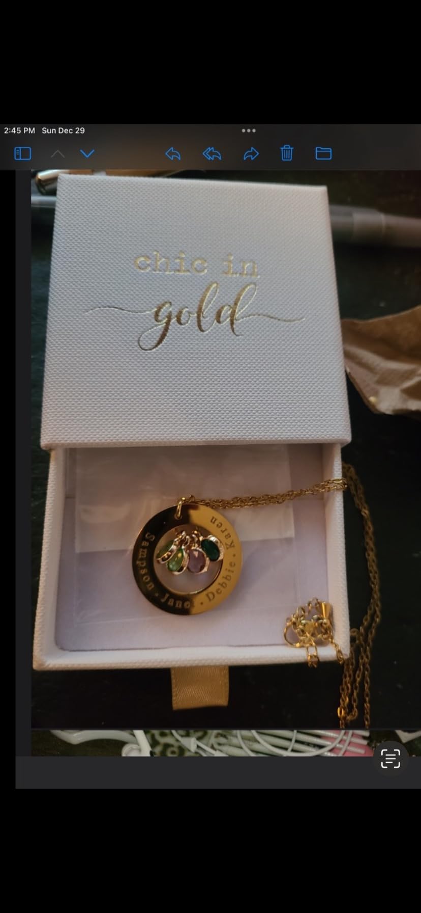 Birthstone Necklace for Mom, Women, Mothers Day Gift, Personalized Jewelry | Custom Kids Grandkids Names, 18k Plated Gold Silver Rose, Customized Family Jewelry Birthday Gift for Grandma Daughter Wife customer photo 1