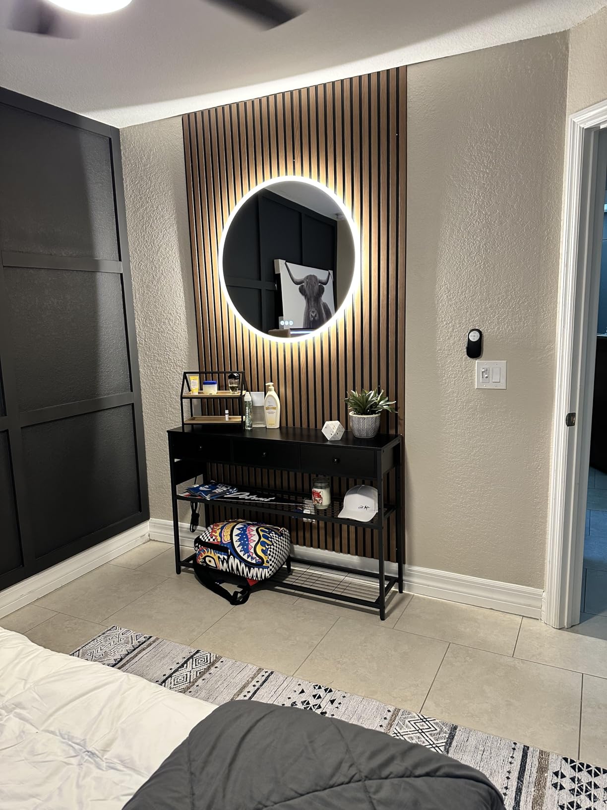 S·BAGNO 30 Round Led Bathroom Mirror with Lights, Wall-Mounted Vanity Mirror, 3000K/4000K/6500K, Inside Bluetooth Speaker Anti-Fog Dimmable Smart Mirror customer photo 2