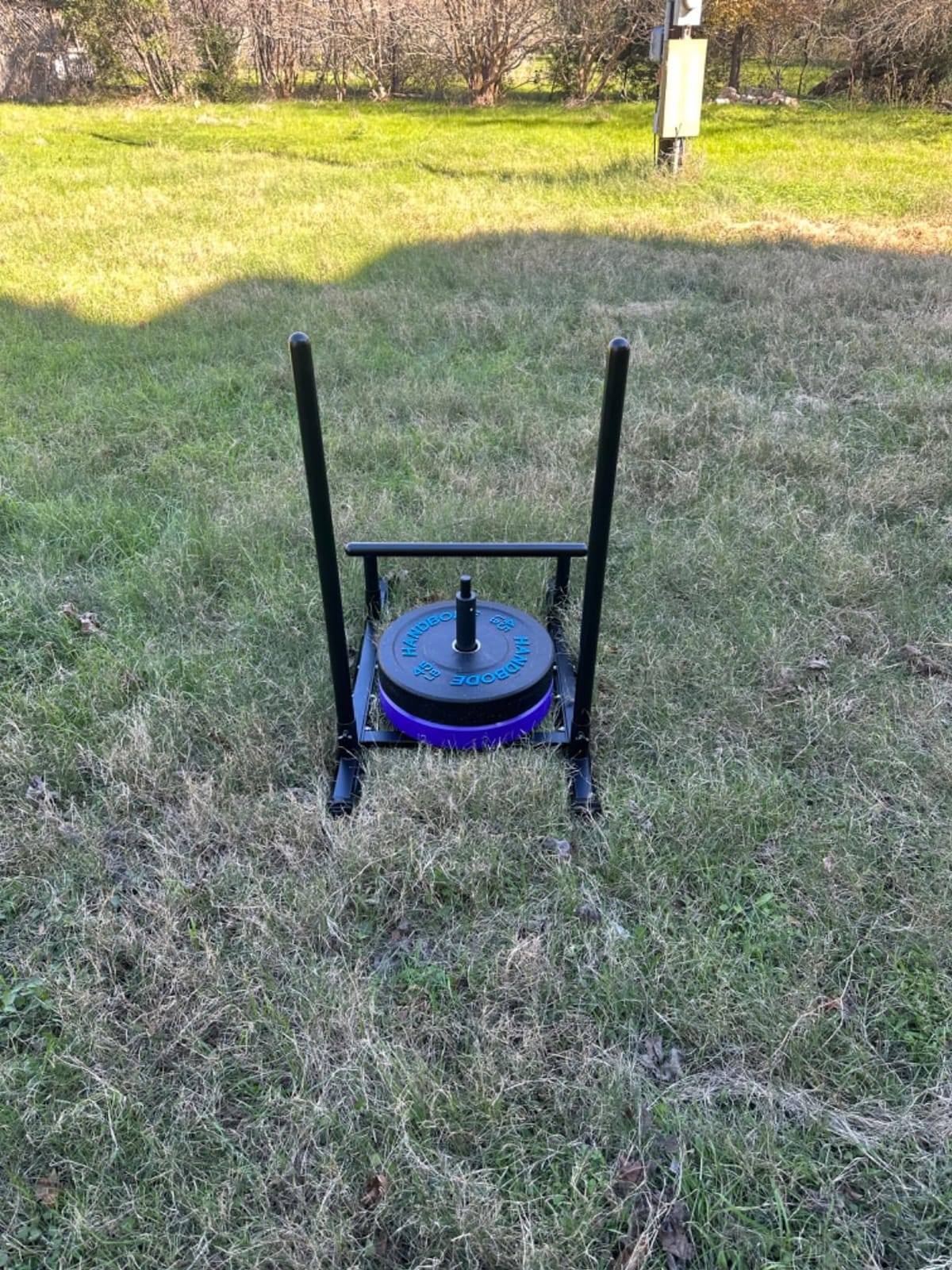 Dolibest Weight Sled, Fitness Sled, Workout Sled for Fitness Strength Training and Speed Improvement, Push-Pull Prowler Training, Suitable for 1-2