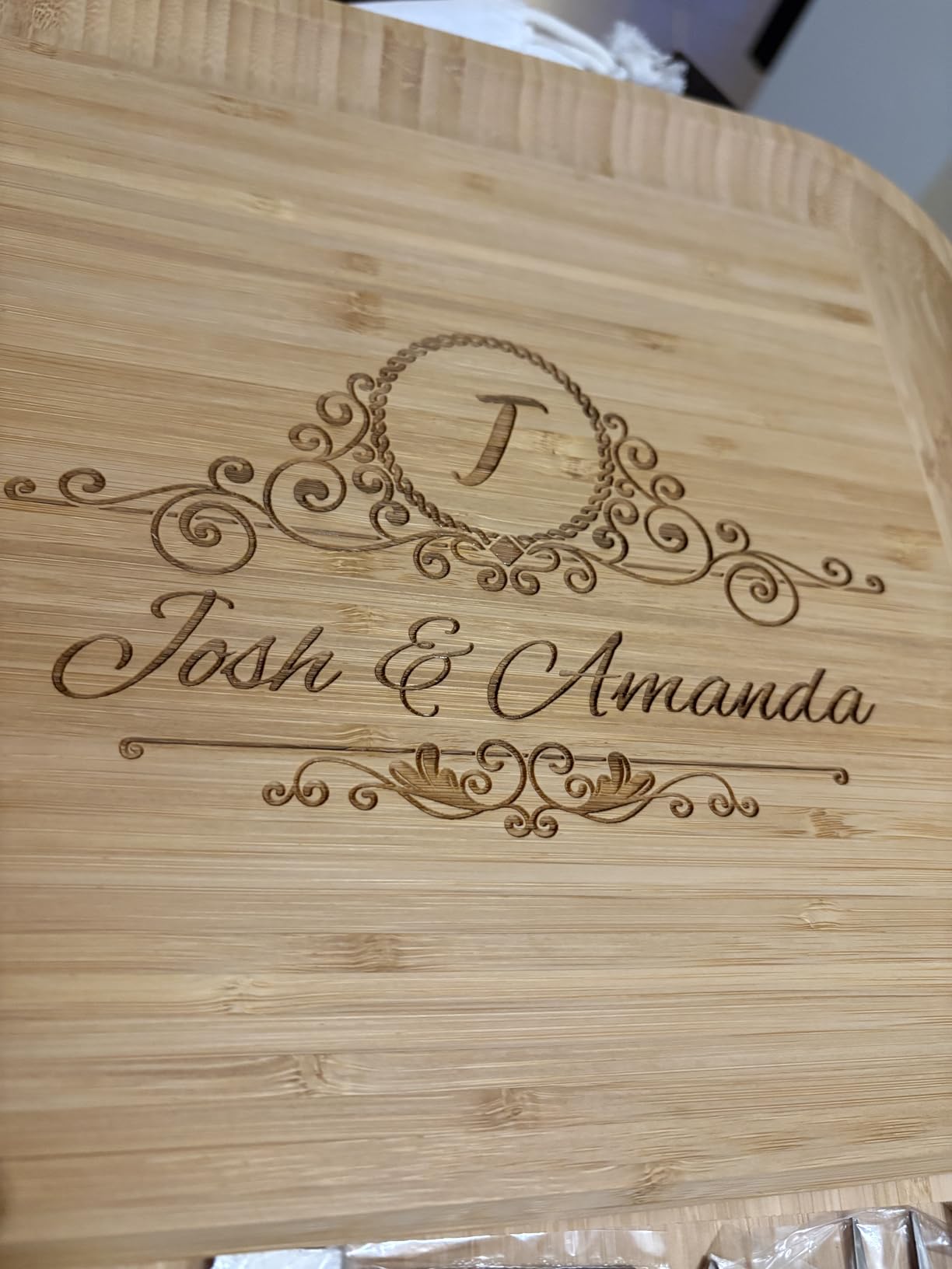 Charcuterie Boards Set, Bamboo Cheese Tray with Serving Accessories customer photo 1