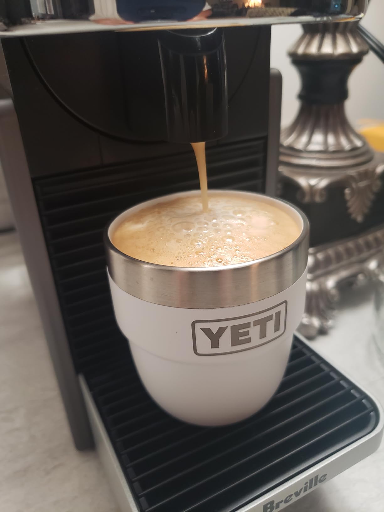 YETI Rambler 4 oz Stackable Cup, Stainless Steel, Vacuum Insulated Espresso/Coffee Cup, 2 Pack customer photo 2