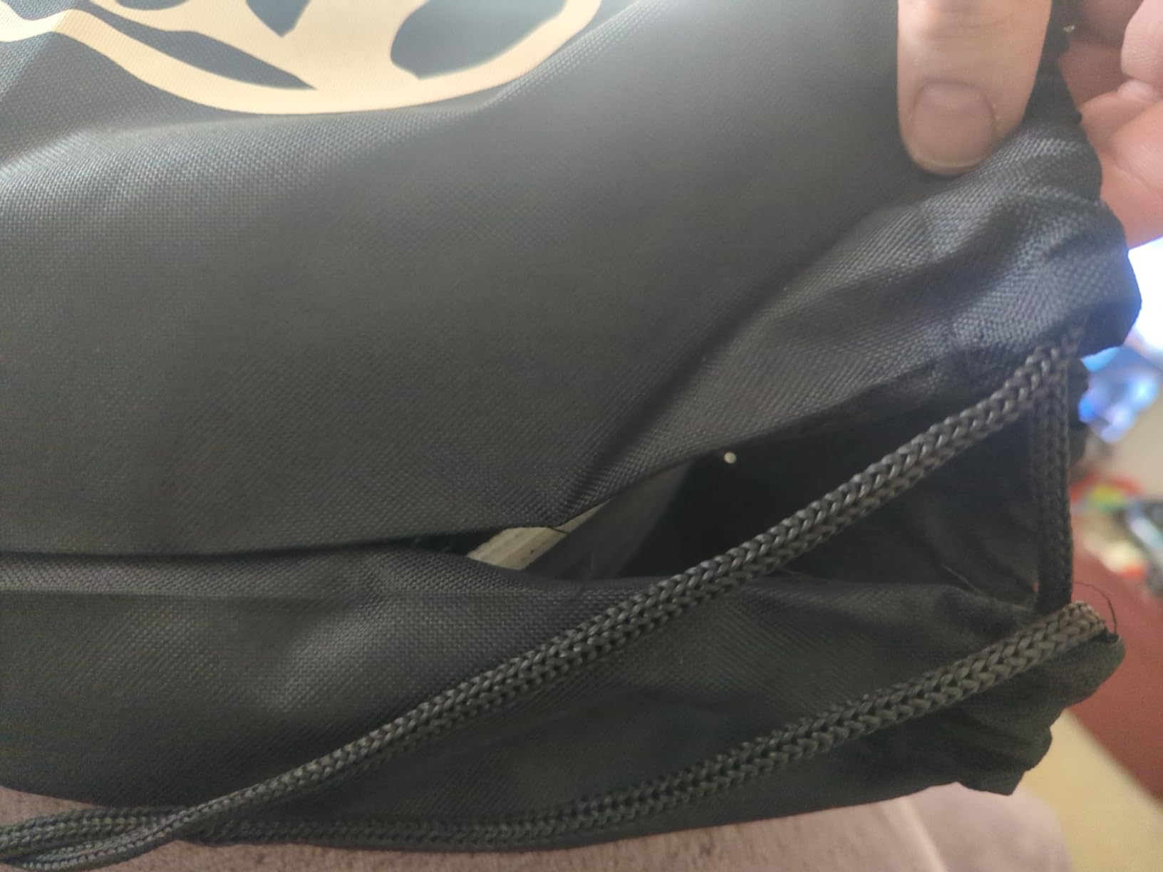 Gymreapers Knee Sleeves (1 Pair) with Gym Bag - IPF Approved - Support Compression Brace for Squats, Fitness, Weightlifting, Cross Training, Powerlifting - 7MM Neoprene Sleeves - For Men & Women (Black/Black, Large) customer photo 1