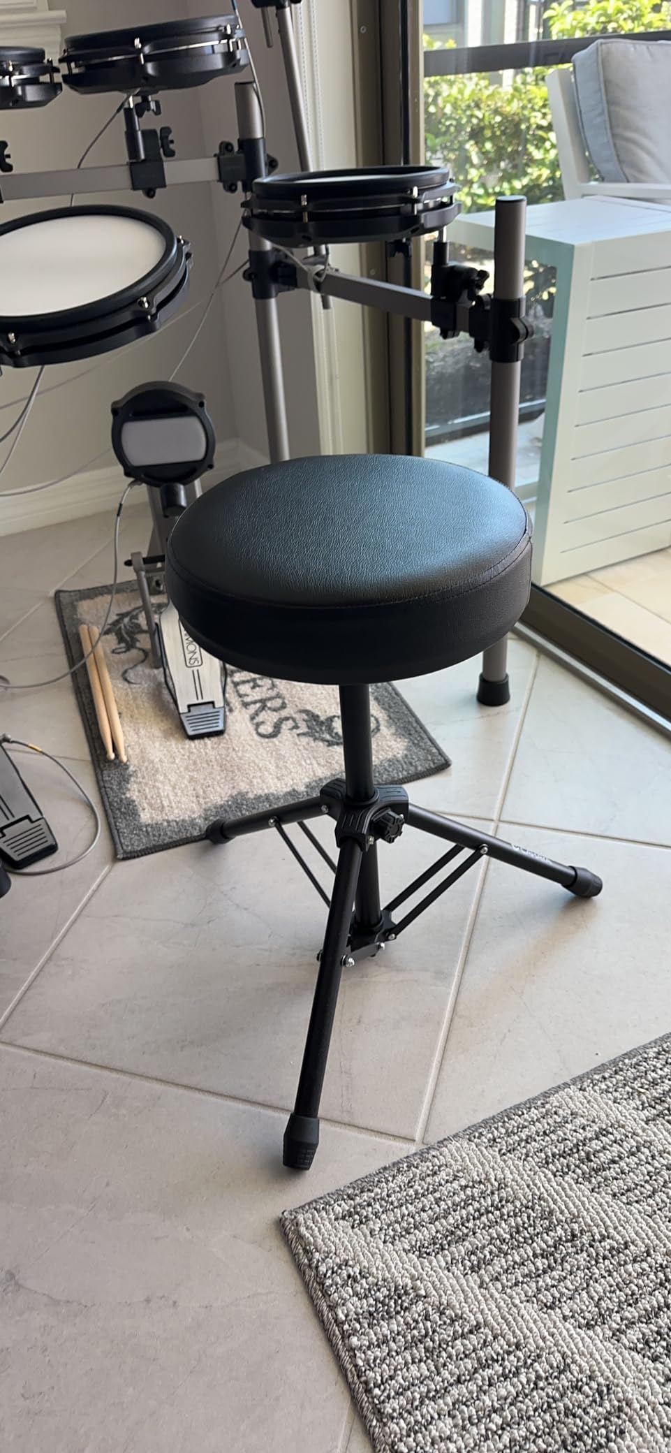 CAHAYA Drum Throne Stool Padded Adjustable Drum Seat for Kids and Adults customer photo 1