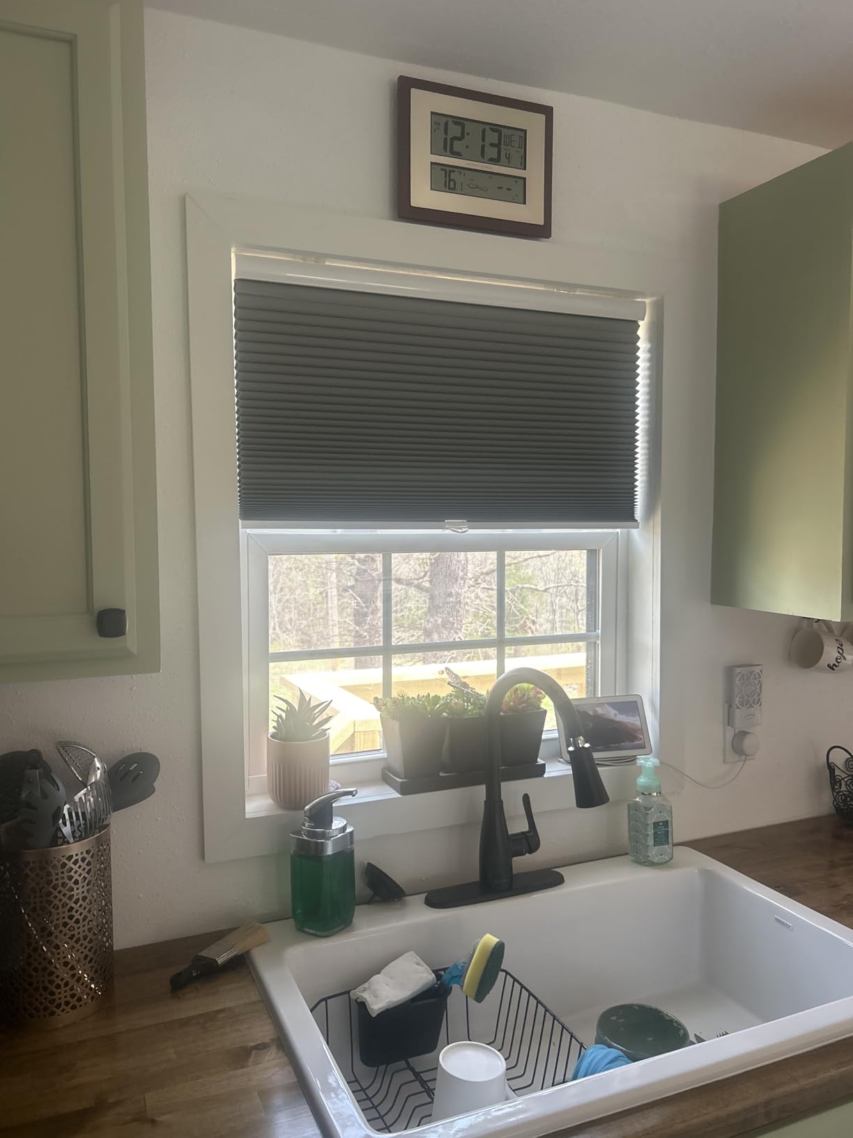 MYshade Cordless Blackout Cellular Shades for Windows, Honeycomb Window Shades with Thermal Insulation, Child & Pet Safe Room Darkening Shade, Easy Install, 70