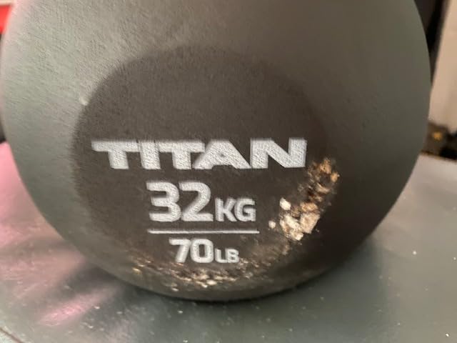 Titan Fitness Cast Iron Kettlebell, Single Piece Casting, KG and LB Markings, Full Body Workout customer photo 2