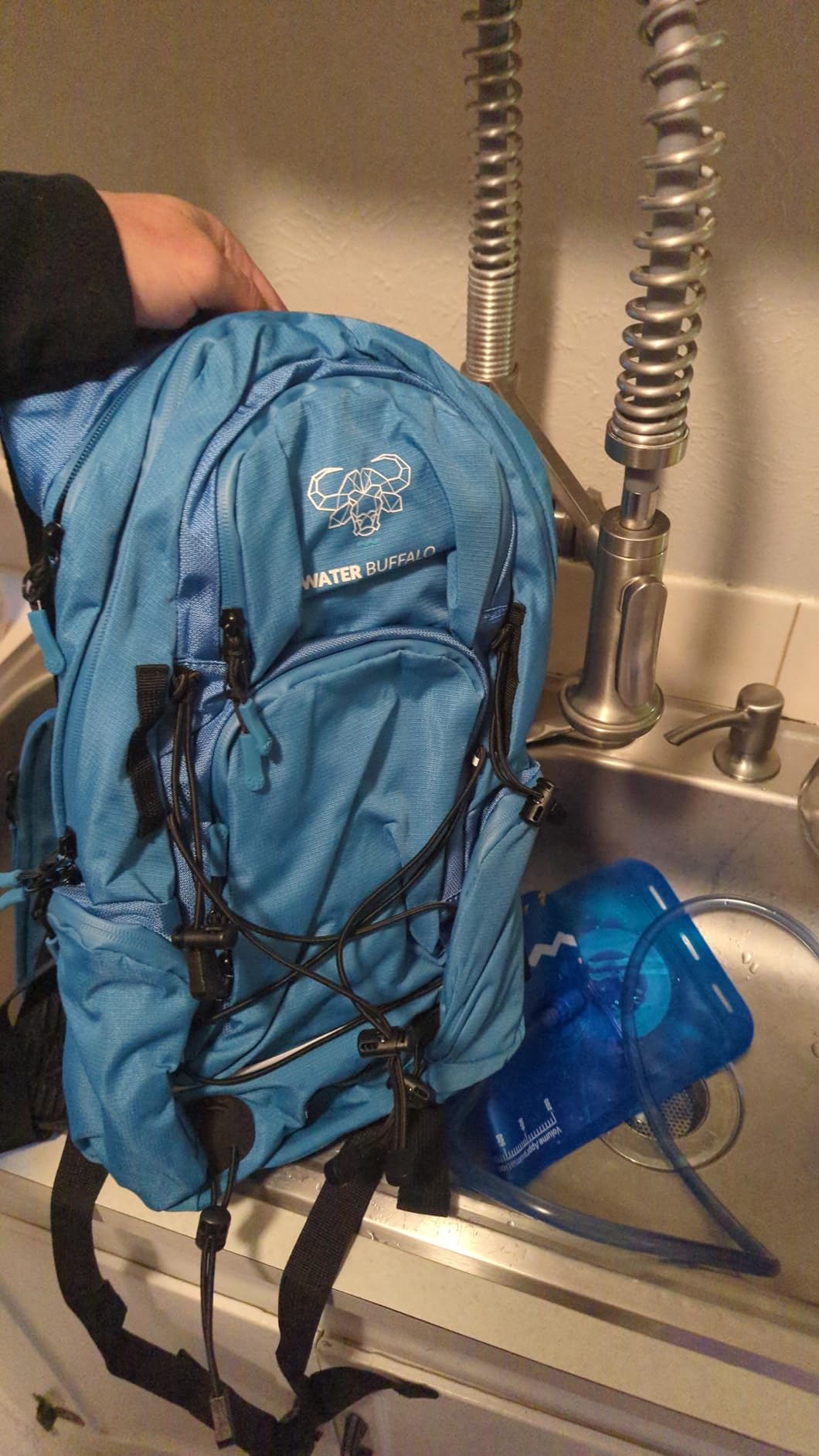 Water Buffalo Sherpa 22L Hiking Hydration Backpack, 2L Bladder | Hiking Backpack with Water Bladder, Waterproof Zippers, Phone Compartment, Trekking Pole Holders, Padded Straps customer photo 1