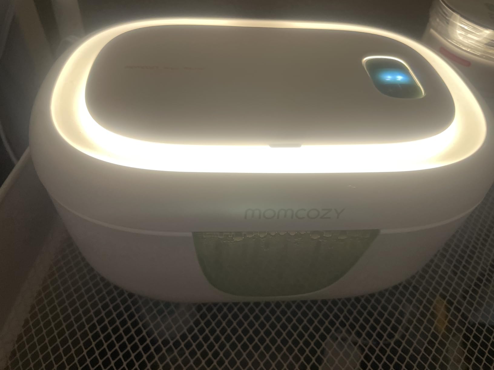 Momcozy Baby Wipe Warmer, Innovative Spring Design, Large Capacity Dispenser with Night Light, Fast and Even Heating, 4 Adjustable Temperature Modes, Green customer photo 1
