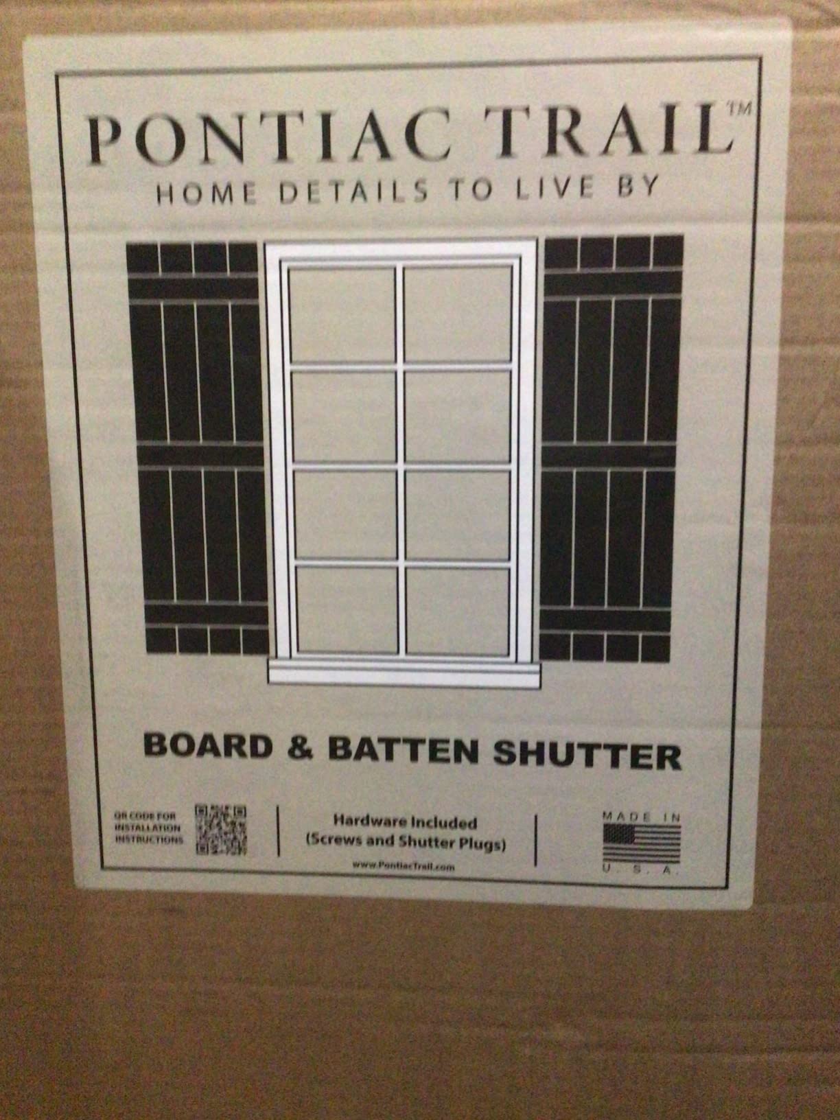 Pontiac Trail Board & Batten Shutters | 14.5