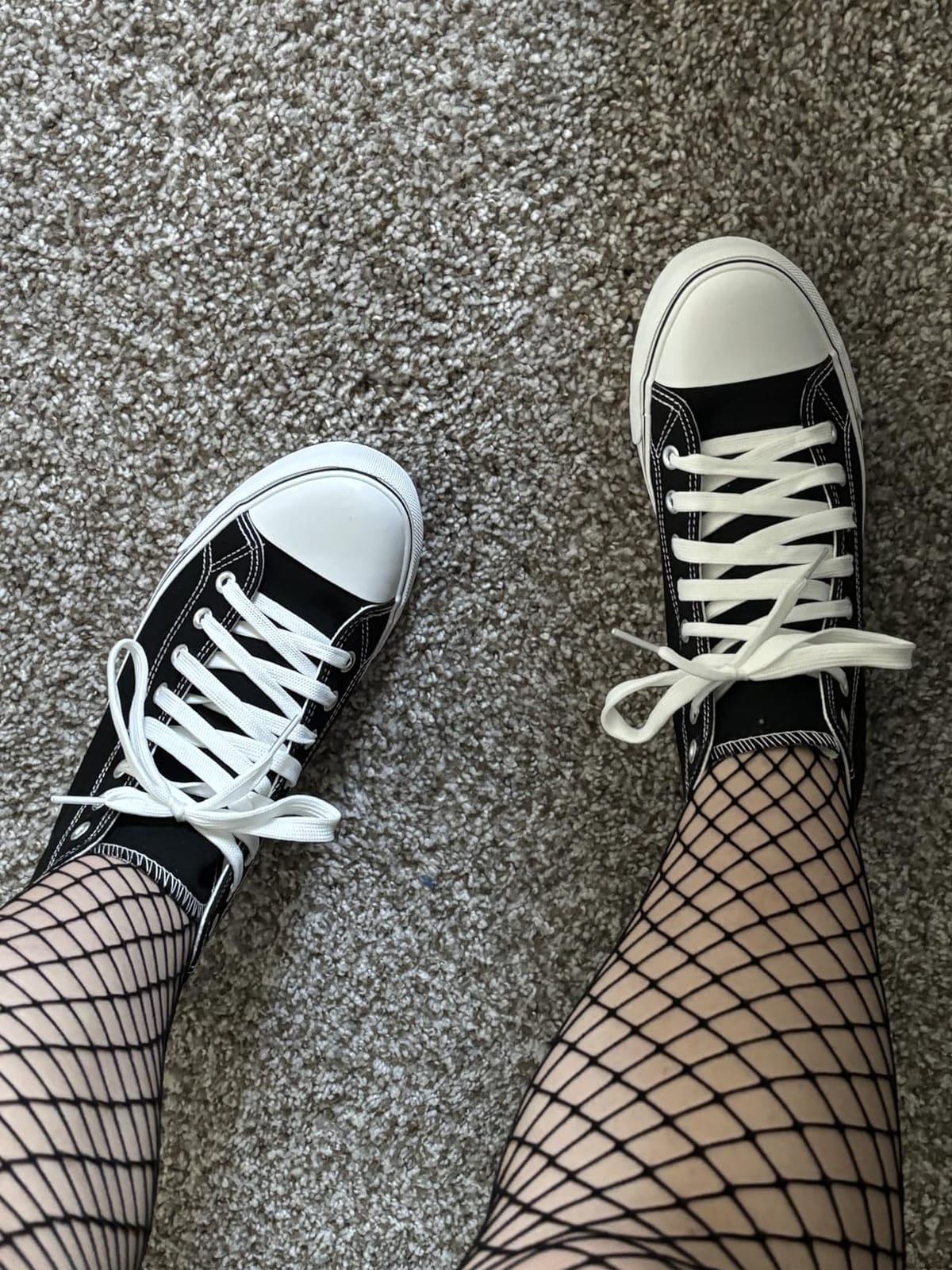 ZGR Womens High Top Canvas Sneakers,Lace-up Casual Tennis Walking Shoes customer photo 2