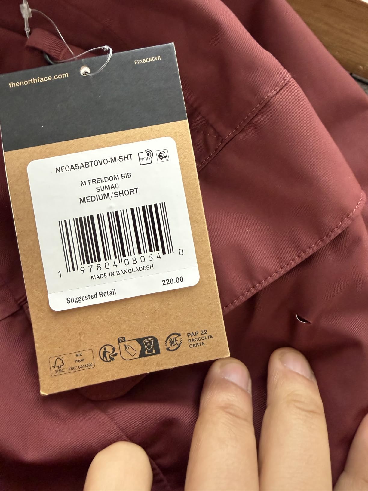 The North Face Men's Freedom Ski and Snow Bib | Waterproof, Built-in Gaiter, Mesh Lined Breathability customer photo 2