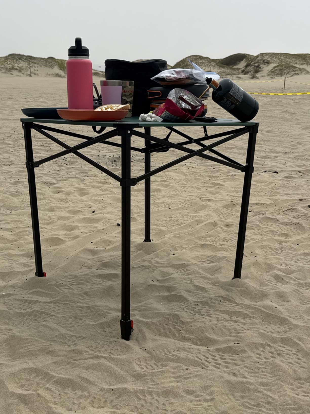 VILLEY Folding Camping Square Table, Portable Aluminum Table, Small | Lightweight & Portable, Adjustable Square Table with Carry Bag for Camping, Picnic, BBQ, Backyard & Outdoor Use customer photo 2