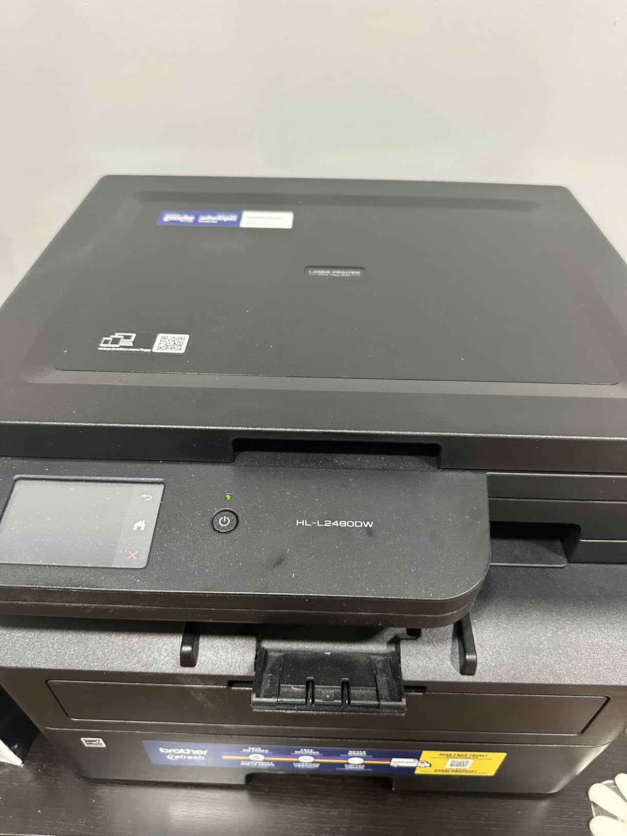 Brother HL-L2480DW Wireless Compact Monochrome Multi-Function Laser Printer with Copy and Scan, Duplex, Mobile, Black & White | Includes Refresh Subscription Trial(1), Works with Alexa customer photo 2