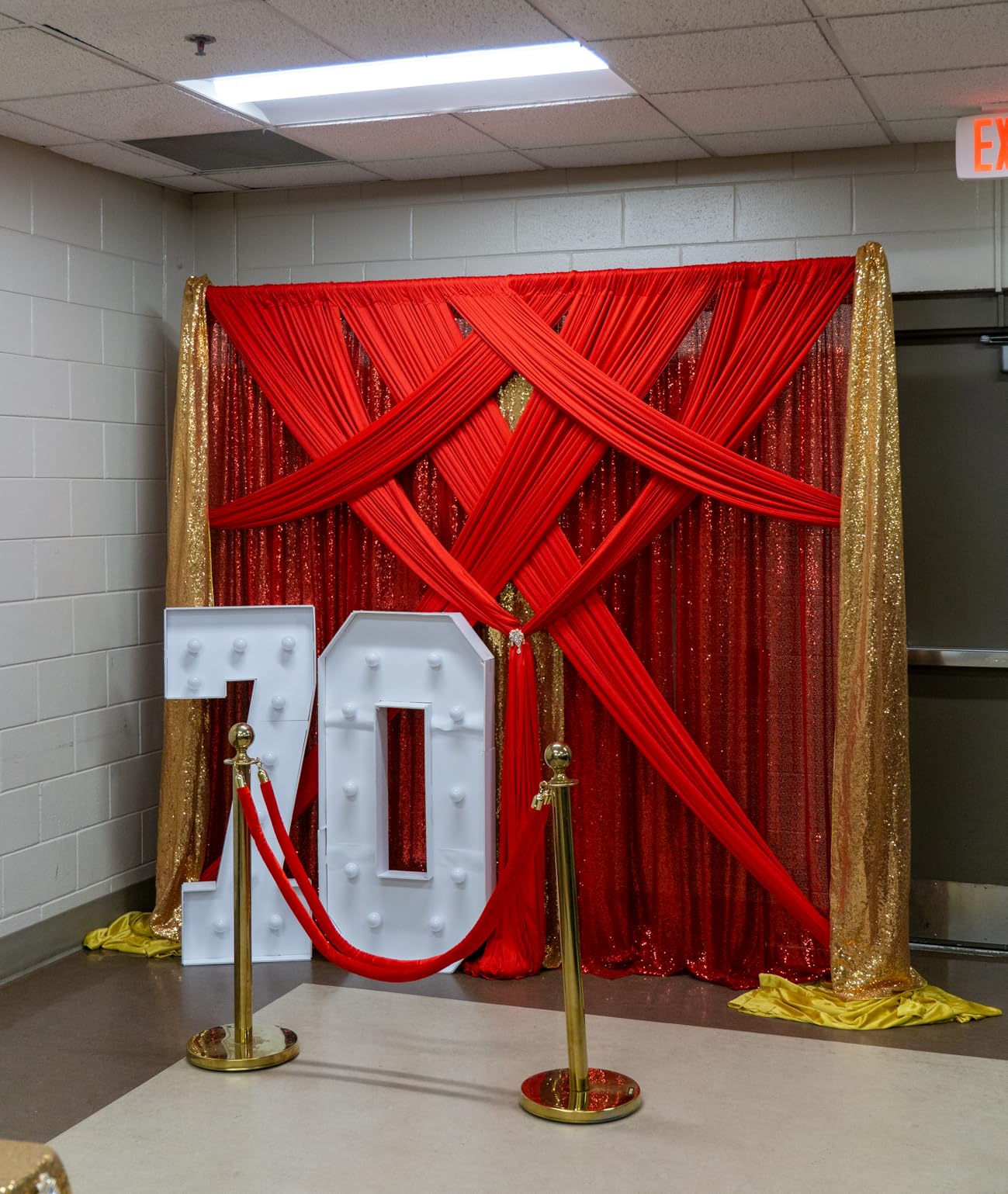 Heavy Duty Backdrop Stand 10x10ft, Pipe and Drape Background Stand Adjustable customer photo 1