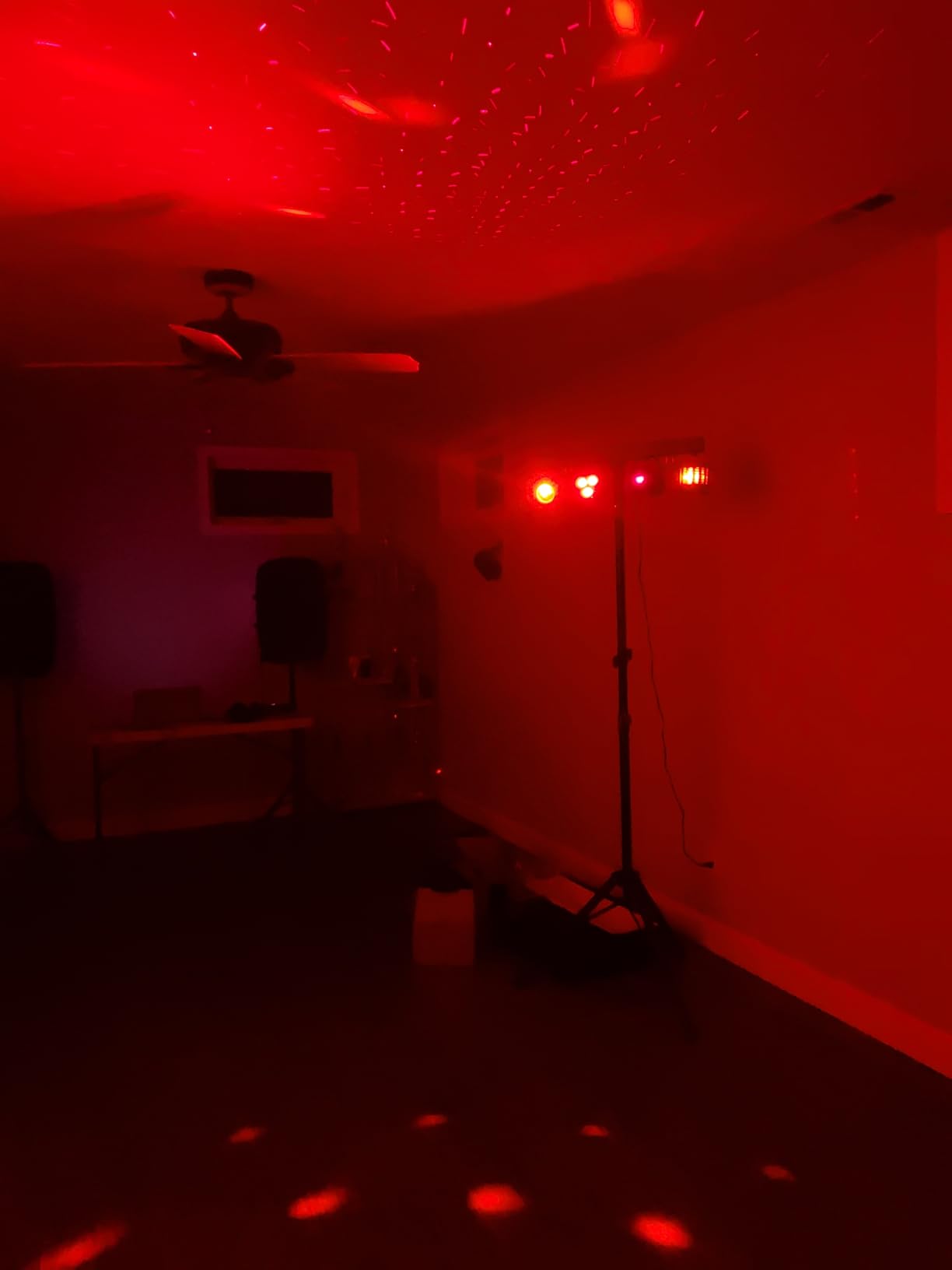 Telbum DJ Lights with Stand, Party Bar Gig Lighting Package with Carry Bag, Sound Activated Disco Lights for Parties DMX & Remote Control, LED Stage Lighting System for Booth, Band, Wedding, Shows customer photo 1