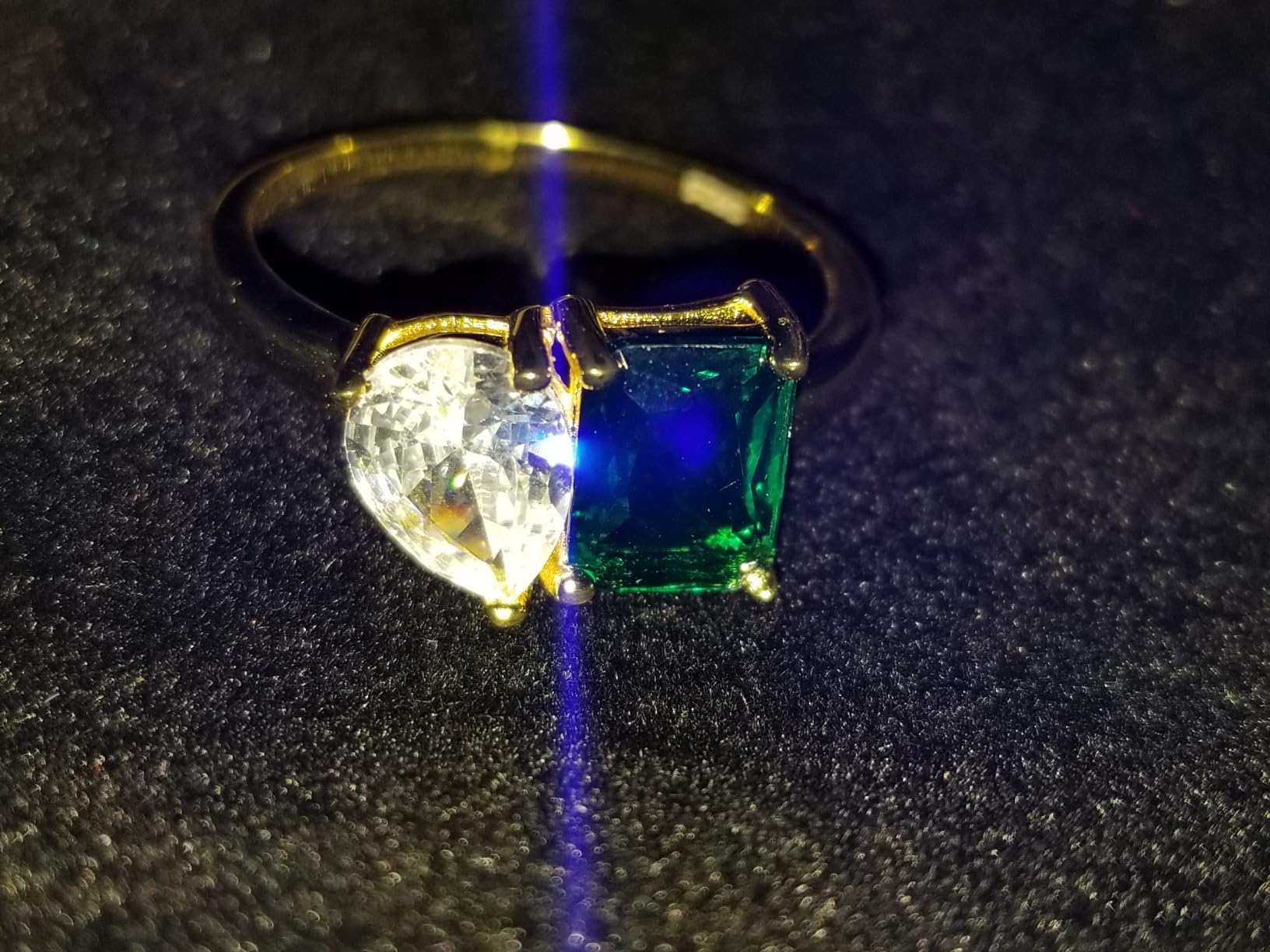2.75ct Toi Et Moi Ring, 925 Sterling Silver Emerald Engagement Ring customer photo 2