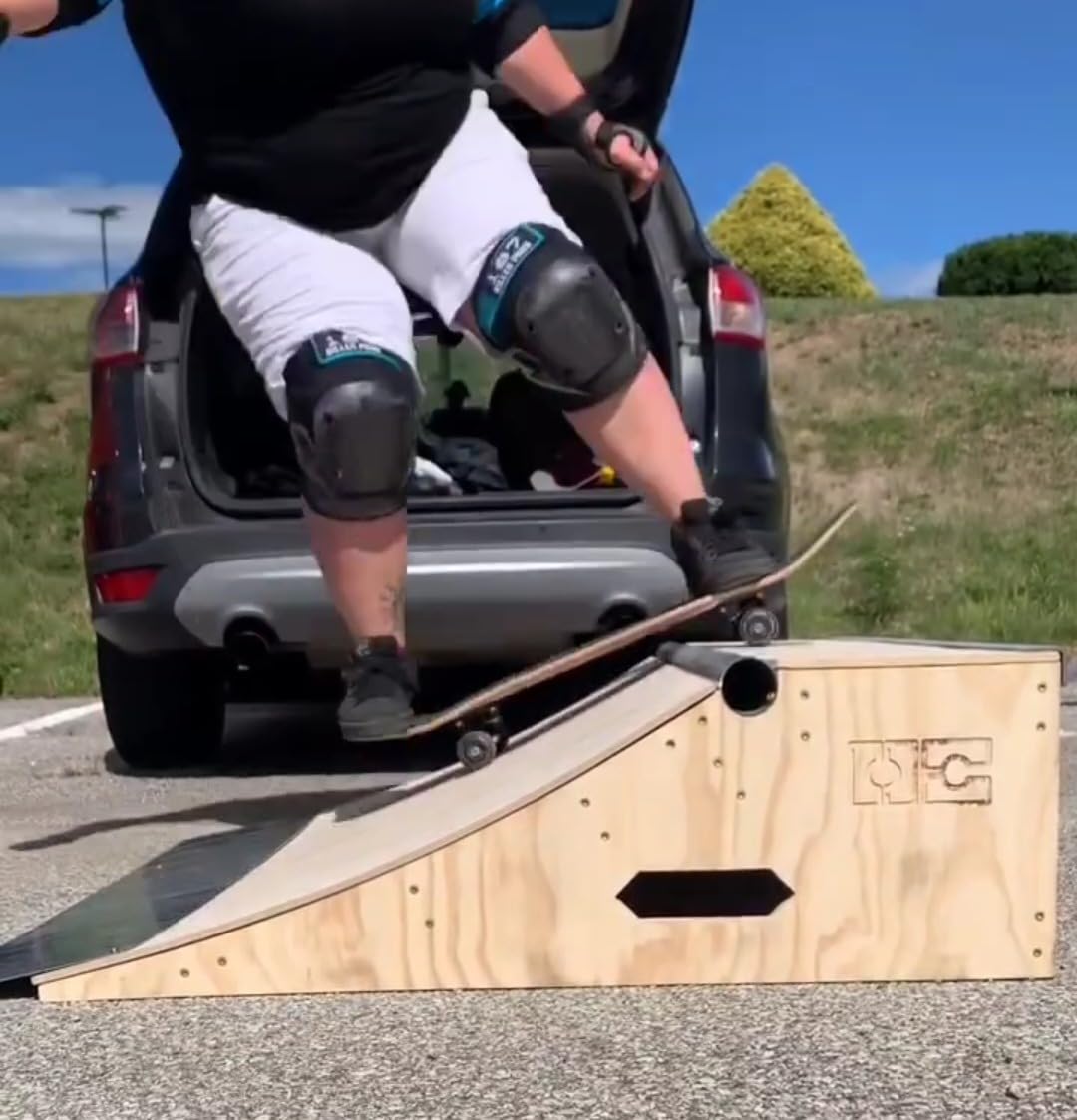 Greg Lutzka's 3 in 1 Quarter Pipe by OC Ramps - Wood Skateboard Quarter Pipe, Ledge & Launch Ramp All in One customer photo 1