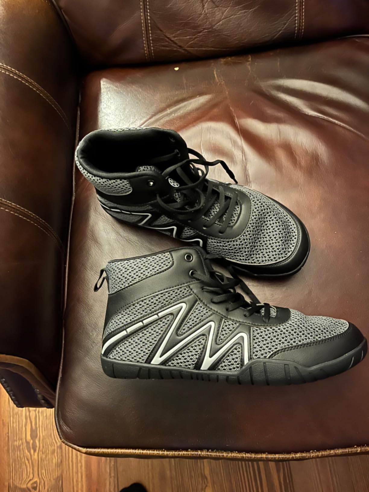 Sisttke Mens Wrestling Shoes Wide Boxing Boots customer photo 2