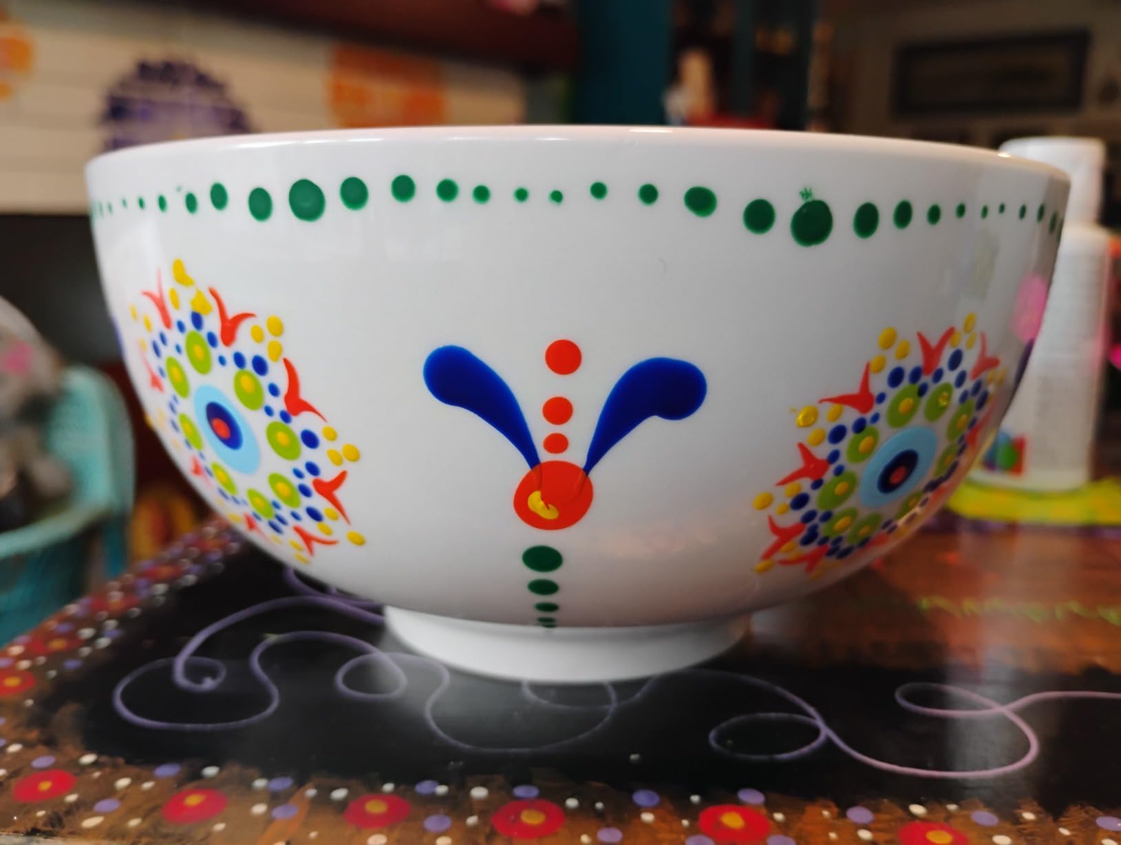 MALACASA 26 Oz White Ceramic Soup Bowls of 4, Cereal Bowls for Kitchen | Perfect for soup, cereal, dinner, noodles, ramen or fruit; scratch-resistant, stackable, microwave, oven & dishwasher safe customer photo 1