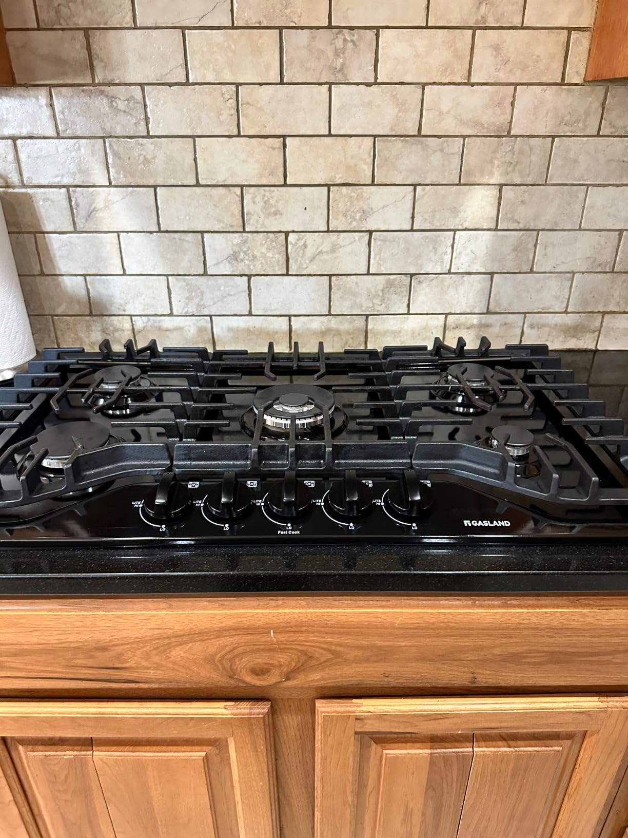 GASLAND 36 Inch Gas Cooktop 5 Italy Sabaf Burner, PRO GH2365EF | Built-in NG/LPG Convertible Stovetops, Gas Countertop Plug-in with Thermocouple Protection, CSA Certified, Black customer photo 1