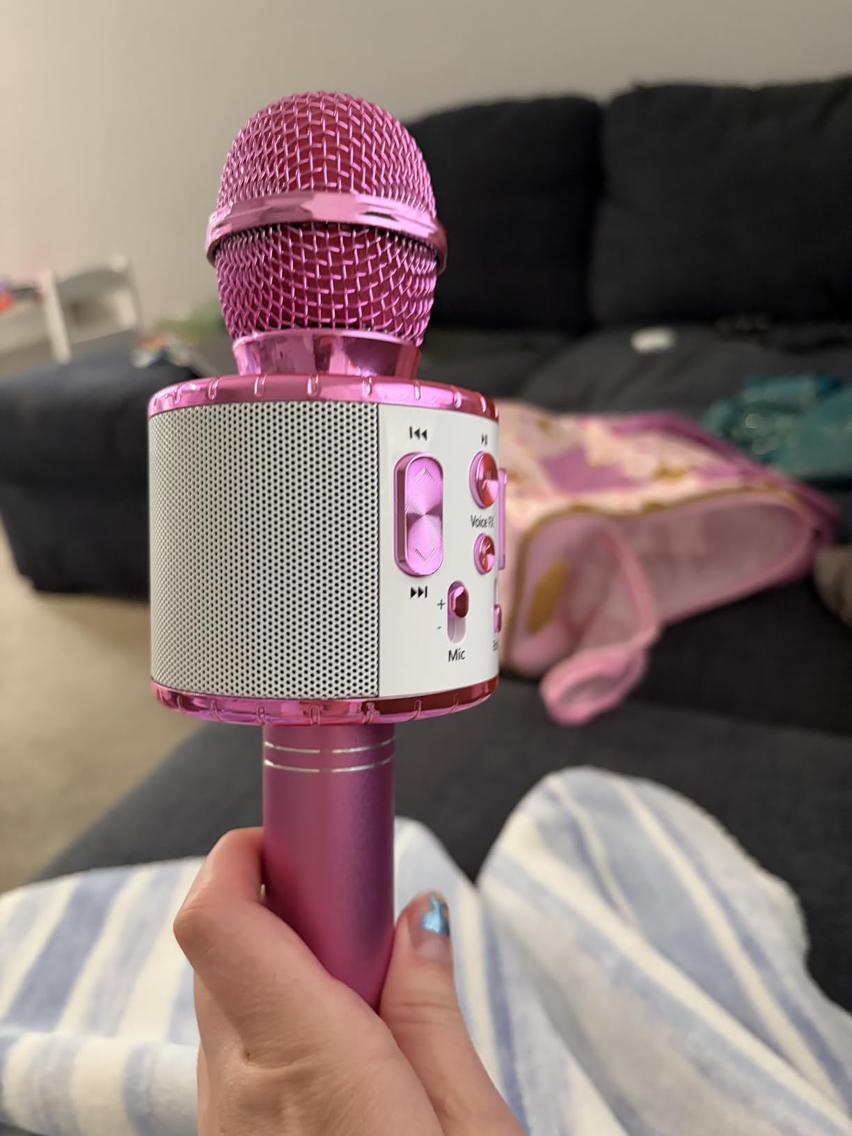 Move2Play, Kids Karaoke Microphone | Includes Pre-Loaded Songs & Bluetooth | Kids Birthday Party Gift | Toy for All Ages 2, 3, 4, 5, 6+ Year Old Girls, Boys & Toddlers customer photo 2