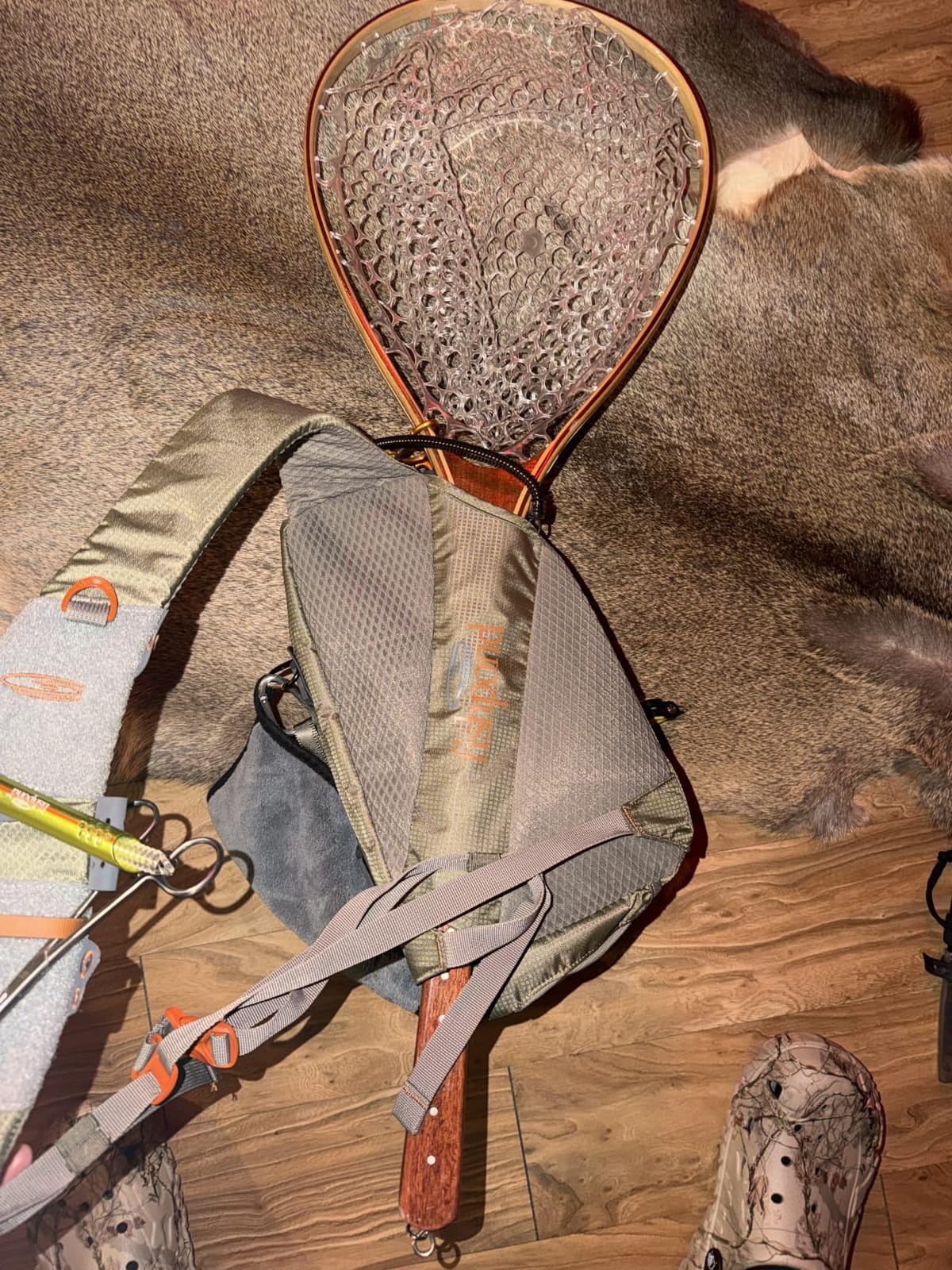 Aventik Fly Fishing Landing Trout Fishing Wooden Net with Magnet Release Soft Rubber Net Bag Catch & Release customer photo 2