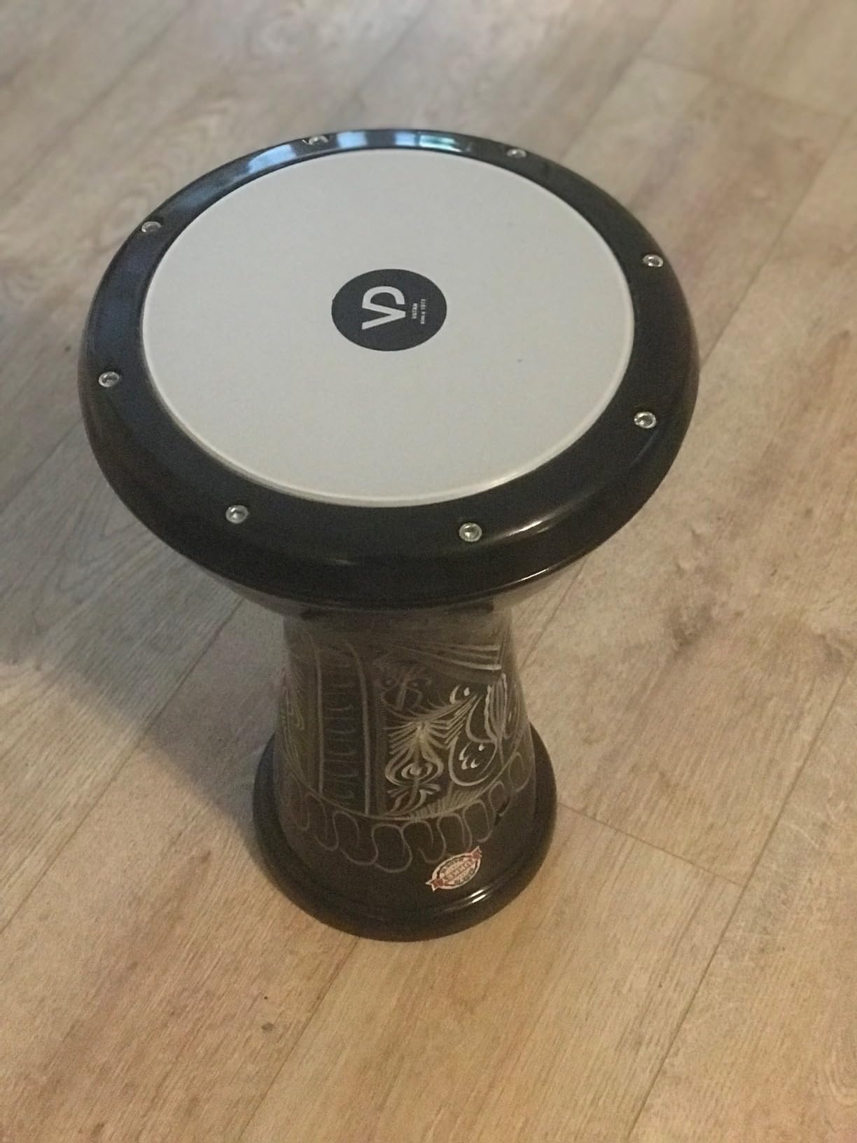 VD Darbuka/Doumbek Cast Aluminum - Tuning Lugs & Rmvble Head (8 1/2 in.) (Anatolian Motifs) customer photo 1