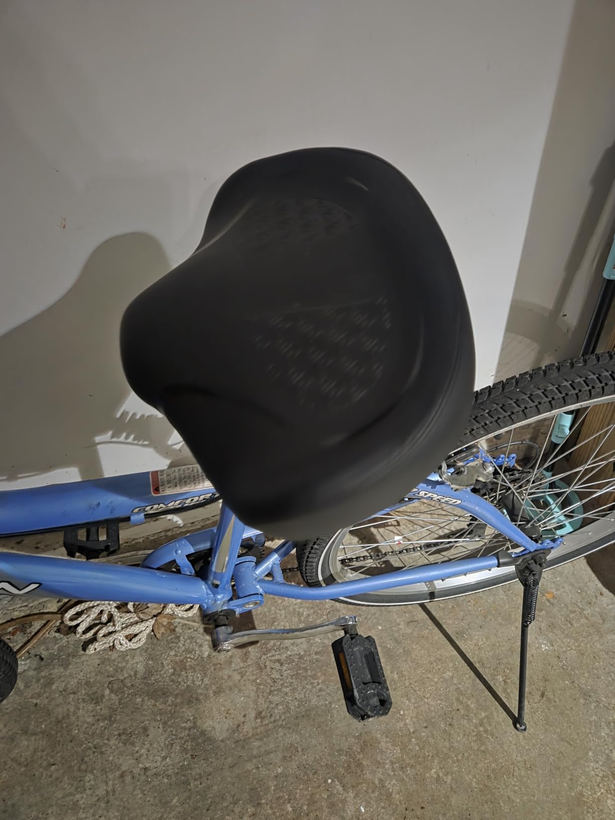 Noseless Bike Seat Cushion for Men & Women - Extra Padding & Comfort Wide Bicycle Seat, Oversized Comfortable Saddle for Peloton Bikes, Exercise Bikes, Electric Bikes, Cruiser Bikes customer photo 1