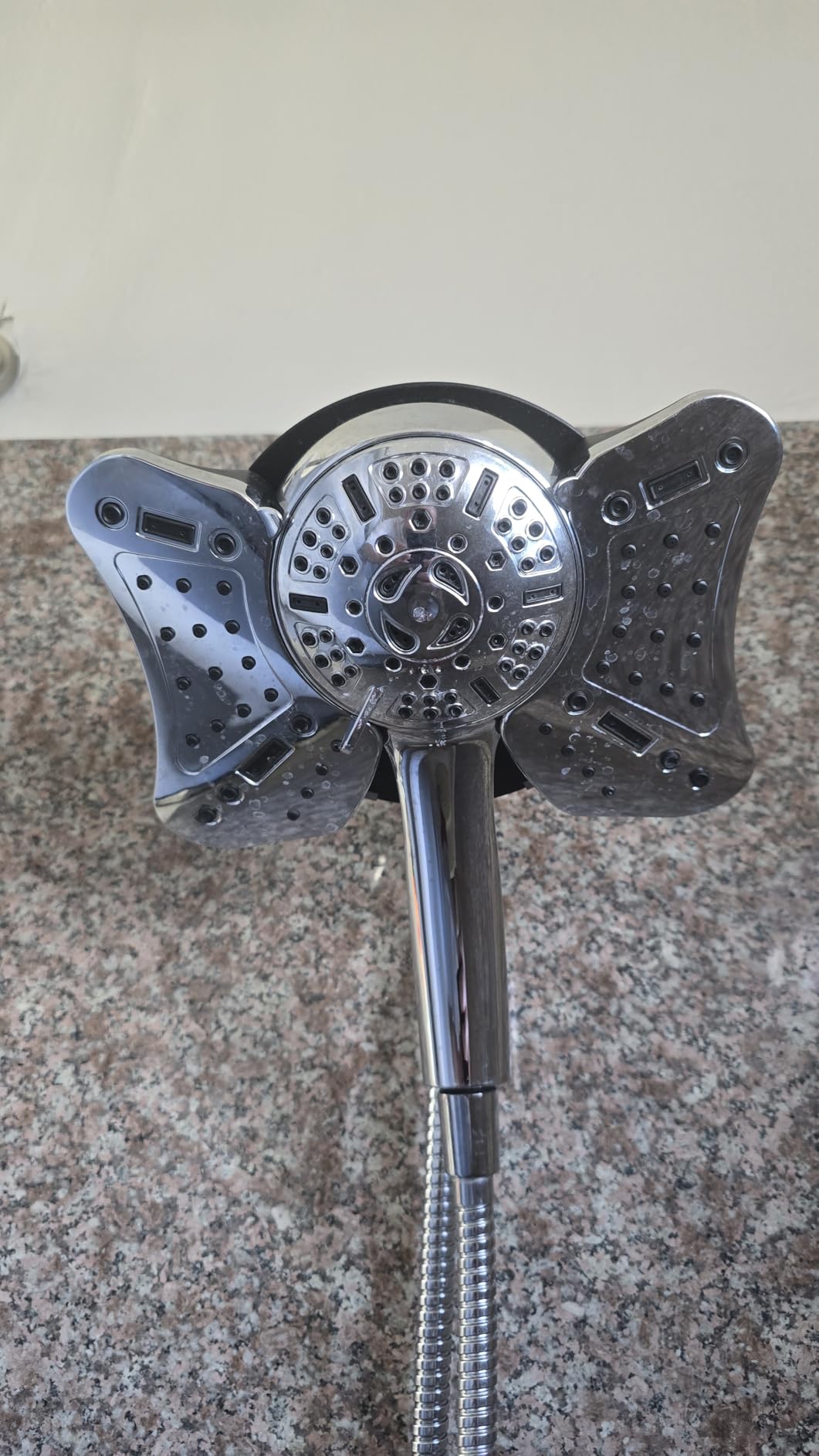 GRICH 2.5GPM Shower Head with Handheld Spray Combo: 2 in 1 Rainfall Shower Heads high pressure & Handheld Shower Head, 9 Spray Modes/Settings Detachable Shower Head with 60 Inch Hose customer photo 2