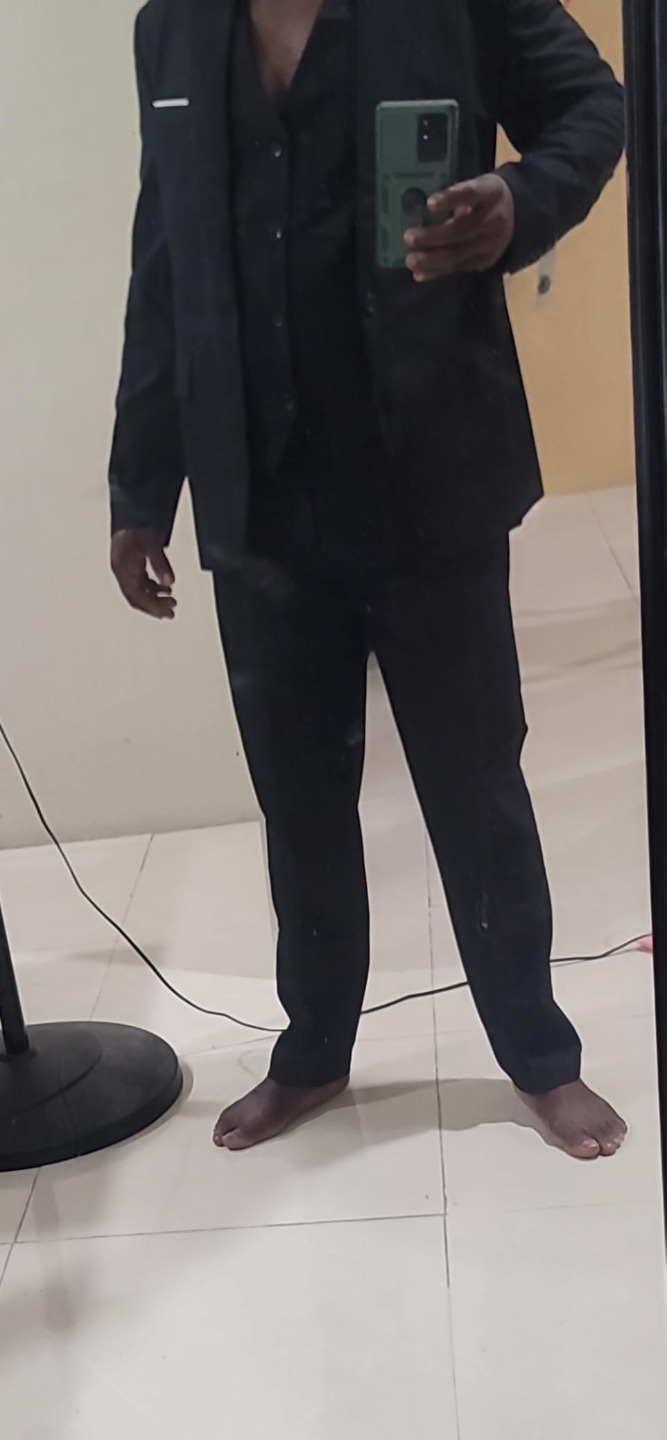 Mens 3 Piece Suits One Button Slim Fit Tuxedo Suit Set customer photo 2