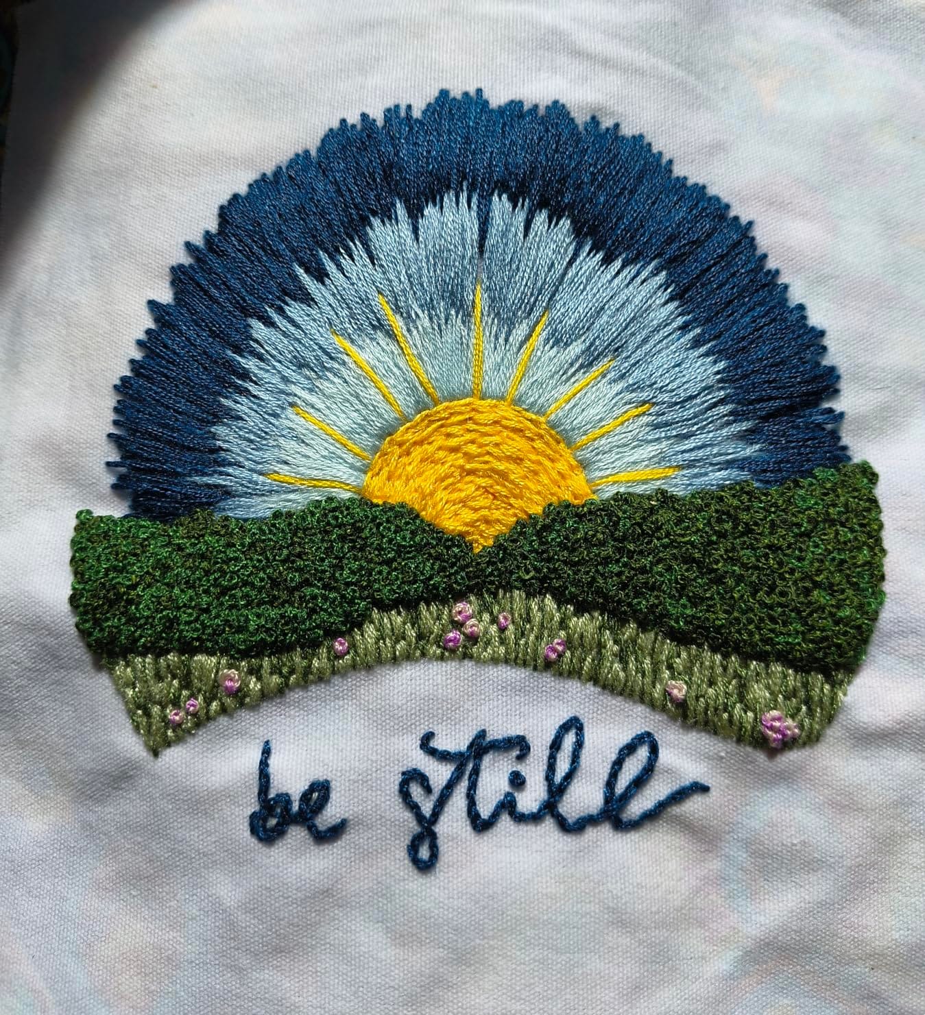 Elly & Grace Christian Embroidery Kit with Embroidery Hoop, Easy Embroidery Kit for Beginners and Adults, Full Embroidery Hoop Kit with Needles and Thread Included (It is Well) customer photo 1