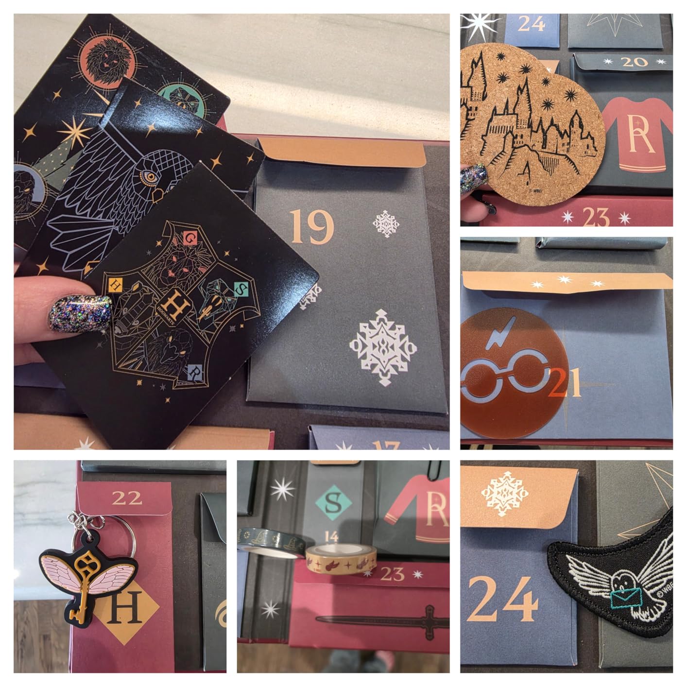 Harry Potter Official Advent Calendar Hogwarts Seasonal Surprises: 25 Days of Gifts, with Stationery, Key Chains, Washi Tapes and More! customer photo 1