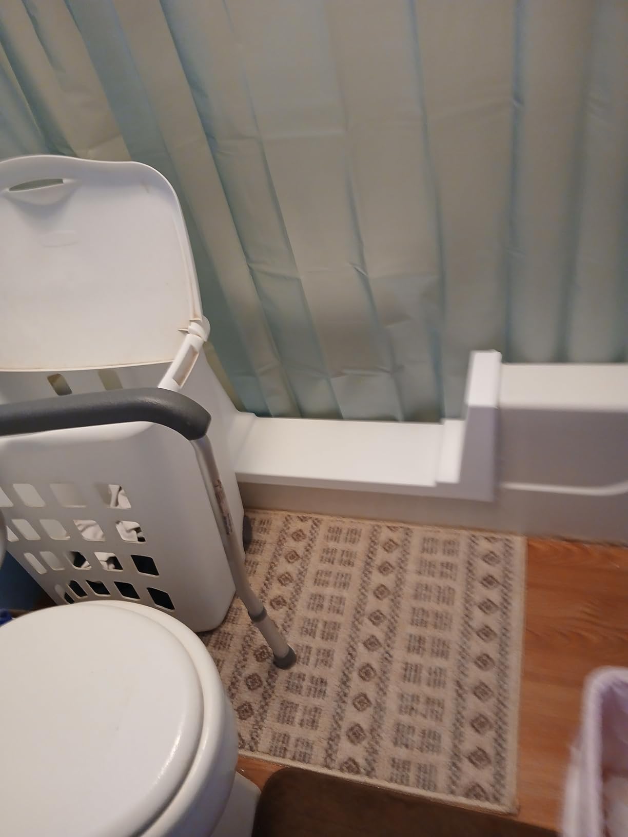 Walk-Thru Insert Accessibility Kit - Bath to Shower Conversion, White (Wide) customer photo 1