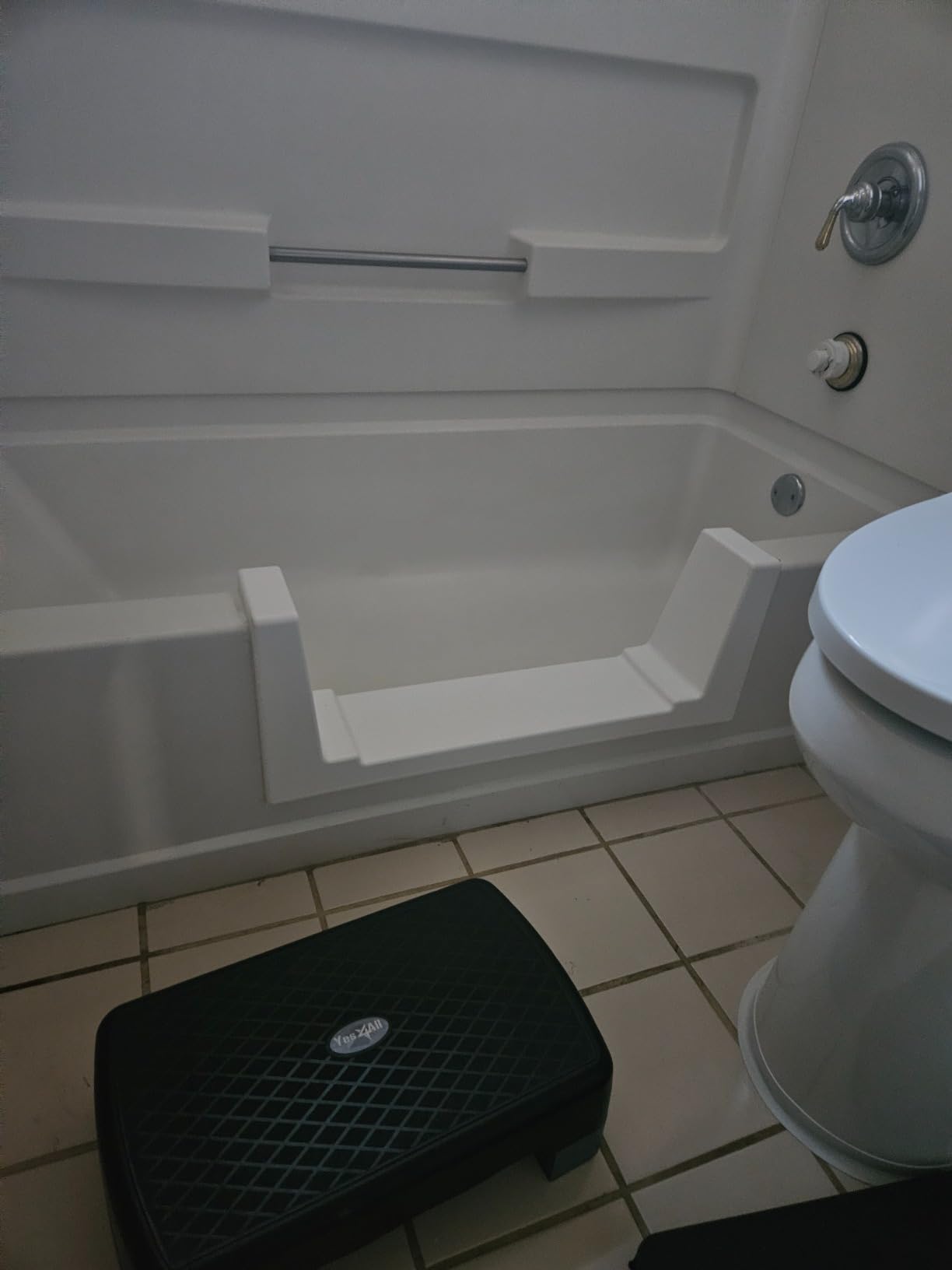 Walk-Thru Insert Accessibility Kit - Bath to Shower Conversion, White (Wide) customer photo 2