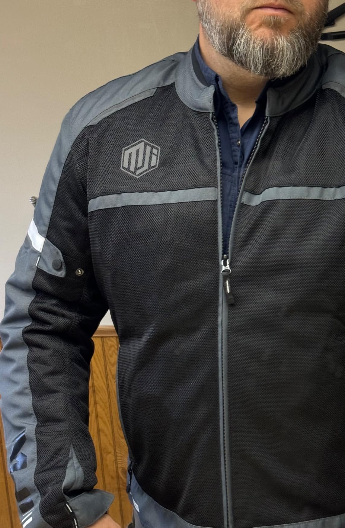 ILM Motorcycle Riding Jacket with Mesh CE Armor and Detachable Thermal Liner Dual Sport All Season for Men Model JAM1 customer photo 1