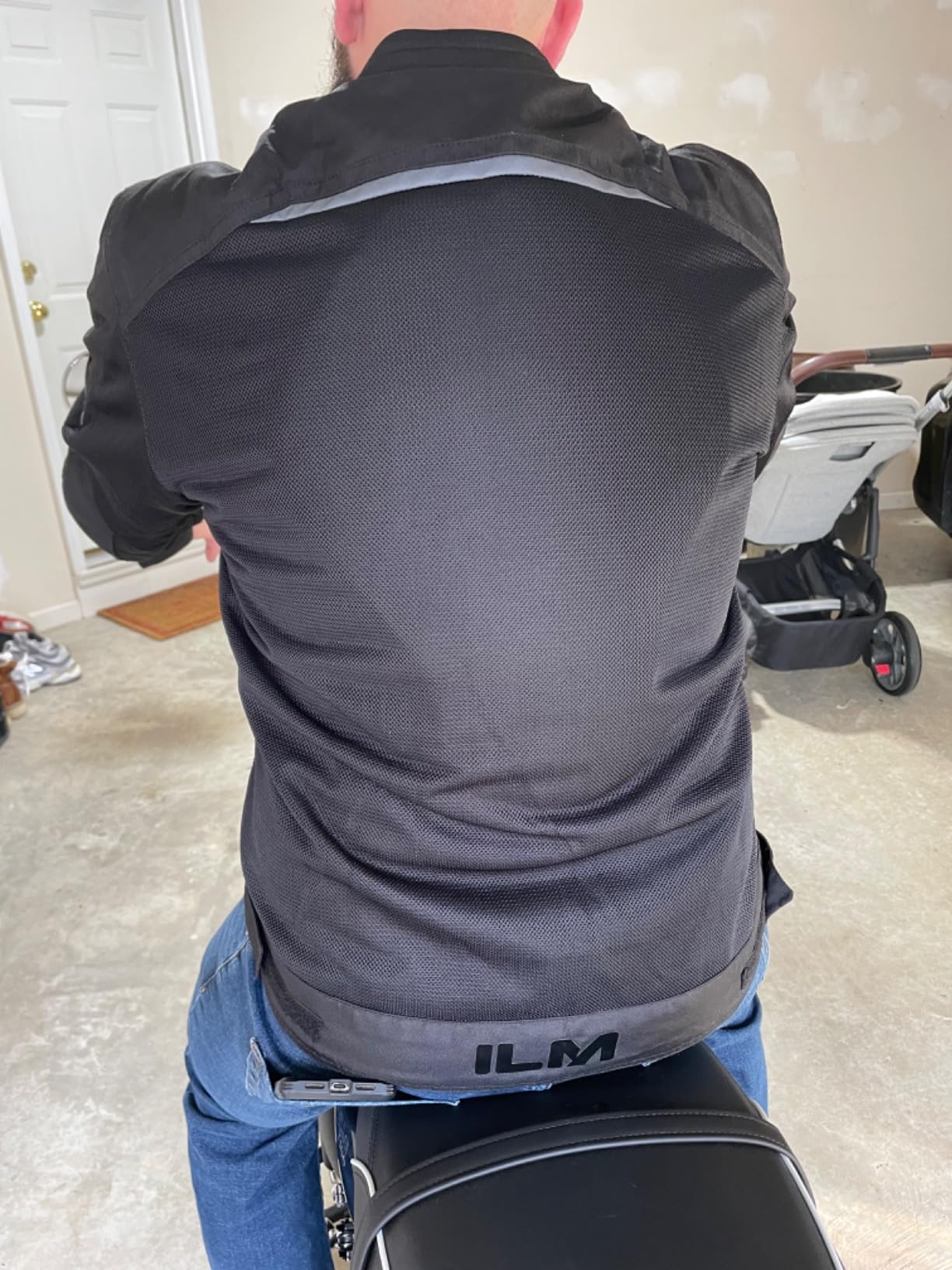 ILM Motorcycle Riding Jacket with Mesh CE Armor and Detachable Thermal Liner Dual Sport All Season for Men Model JAM1 customer photo 2
