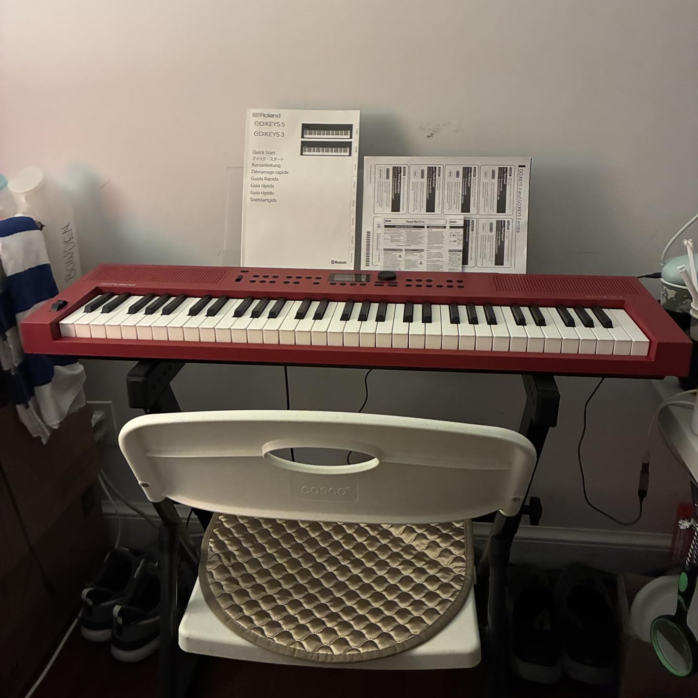 Roland GO:KEYS 3 Music Creation Keyboard with Bluetooth Audio/MIDI, Dark Red customer photo 2
