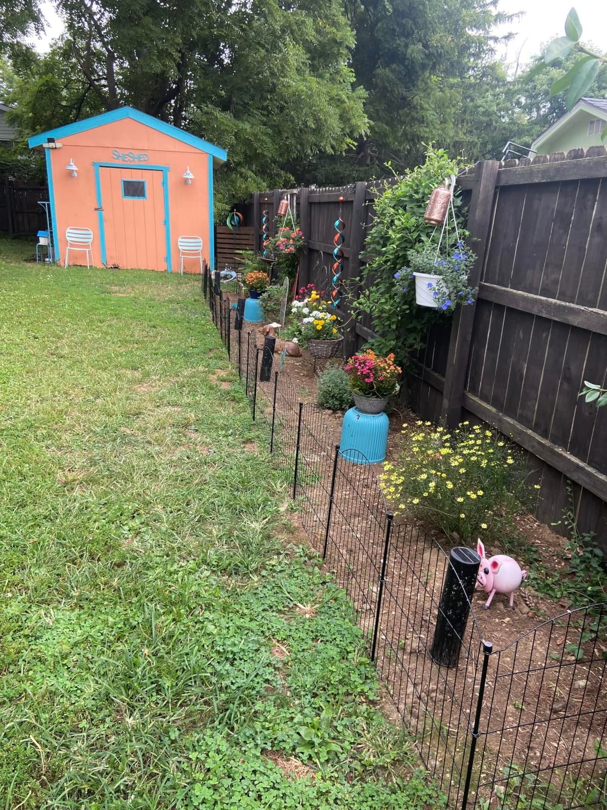 10 Panel No Dig Decorative Garden Fence with Gate 40