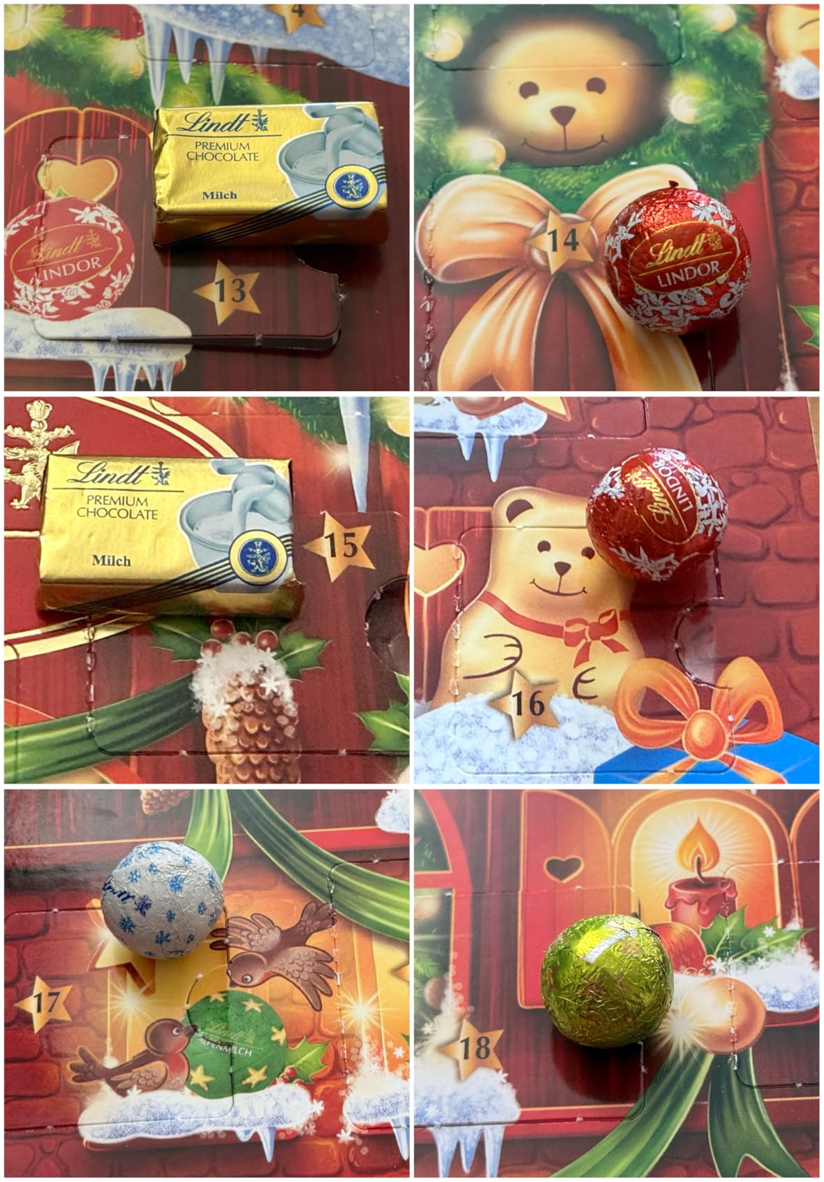 Lindt Holiday Teddy Bear Chocolate Candy Advent Calendar, 4.5 oz. customer photo 2