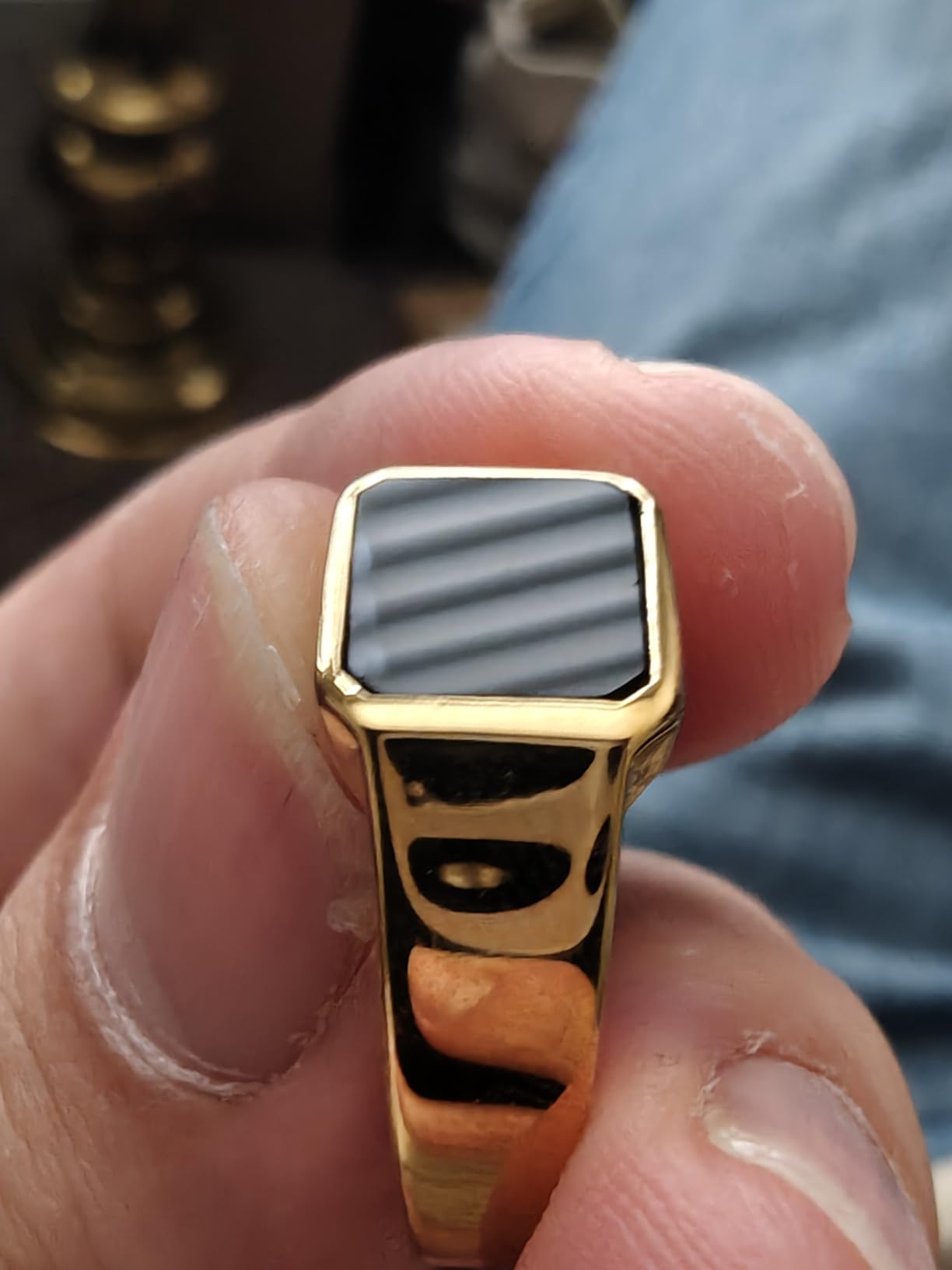 Forge & Foundry The Gentleman's Ring Men's Stainless Steel Signet Ring customer photo 1